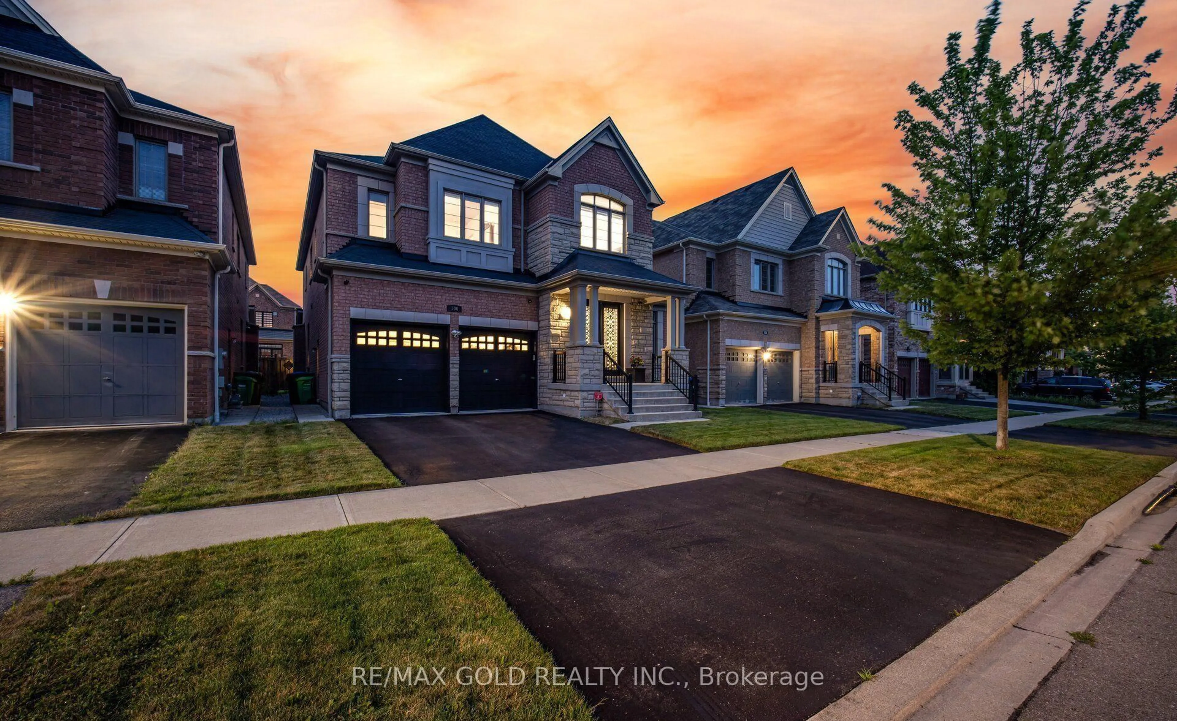 Home with brick exterior material, street for 106 Rising Hill Rdge, Brampton Ontario L6Y 6B2
