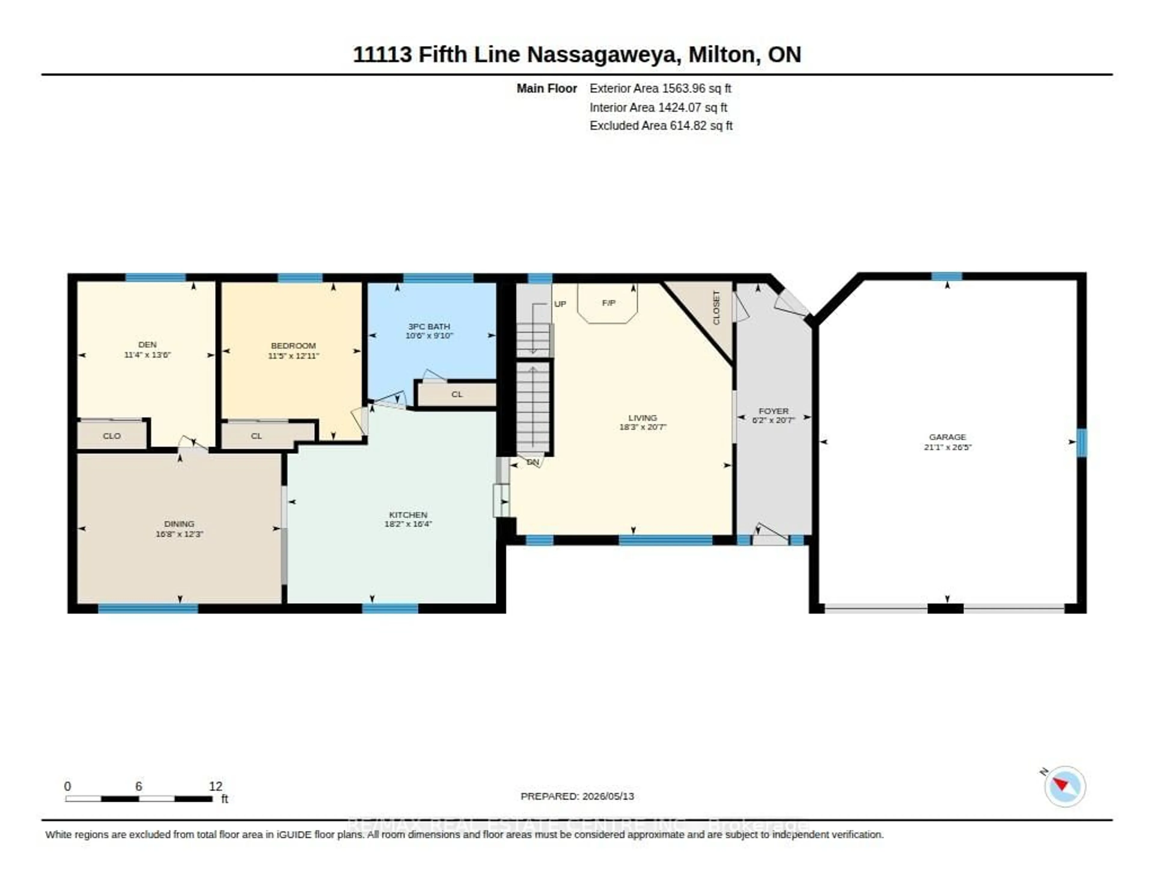Floor plan for 11113 Fifth Nassagaweya Line, Milton Ontario N0B 2K0