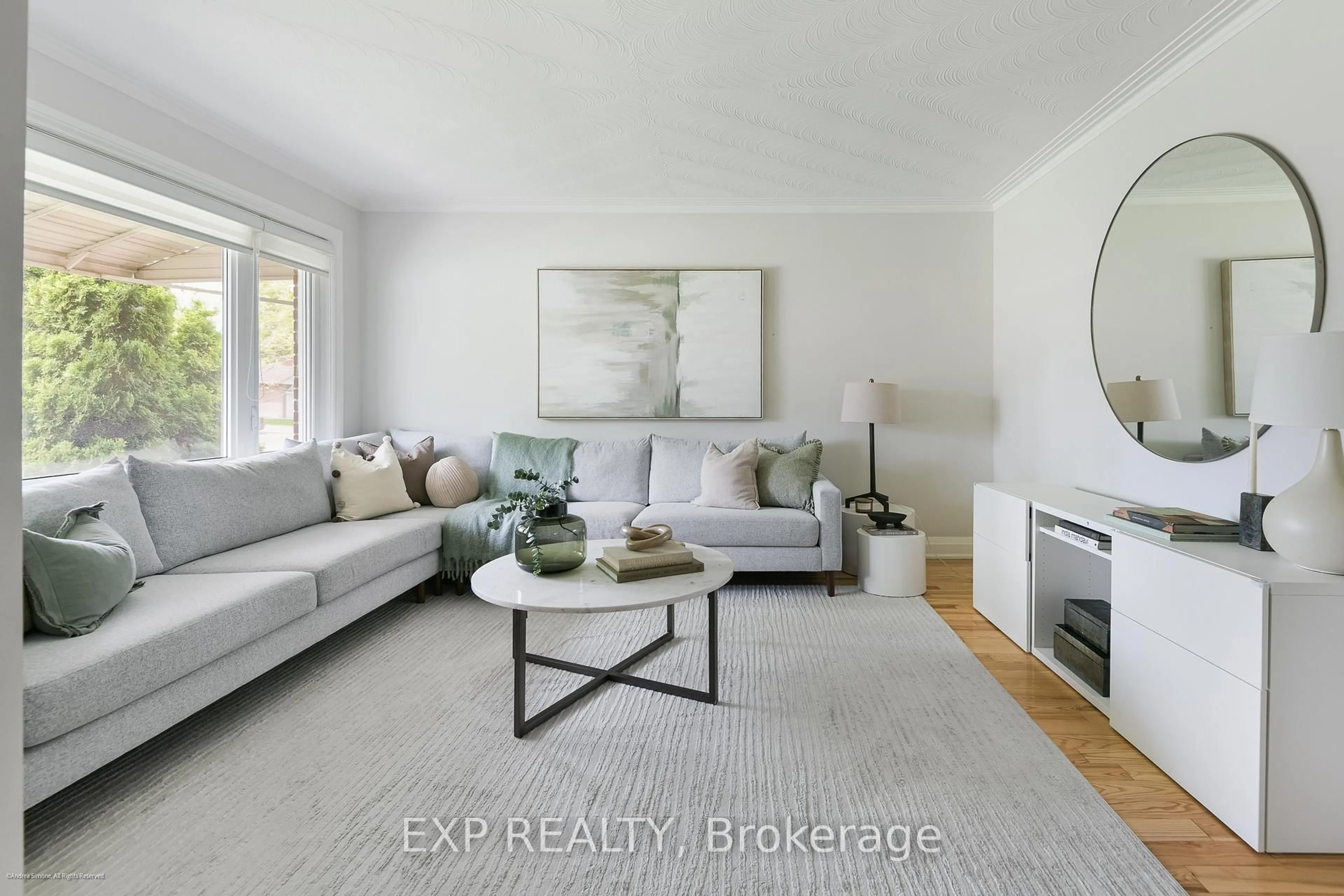 Living room with furniture, unknown for 125 Treeview Dr, Toronto Ontario M8W 4C4