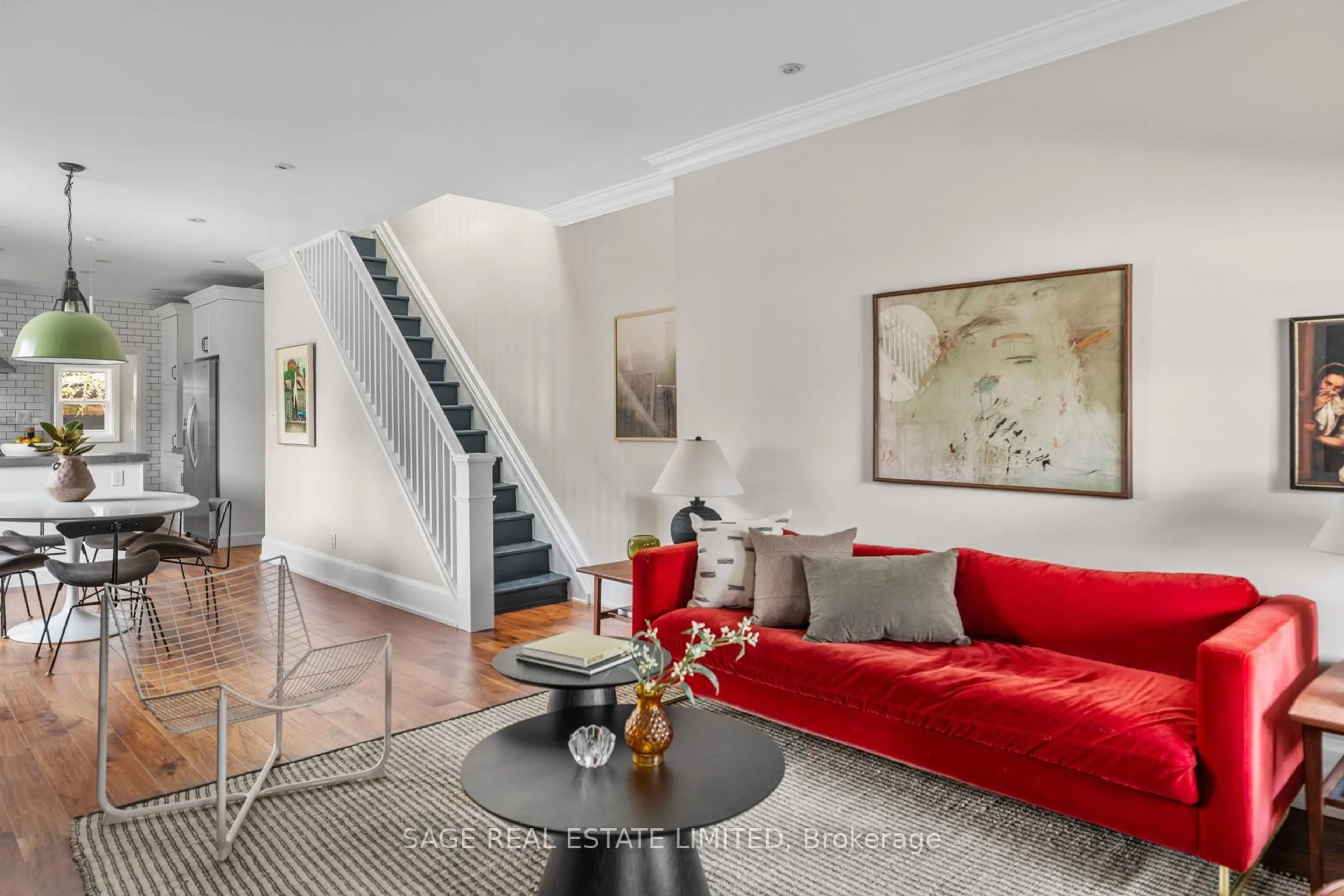 Living room with furniture, unknown for 77 McFarland Ave, Toronto Ontario M6H 3M9