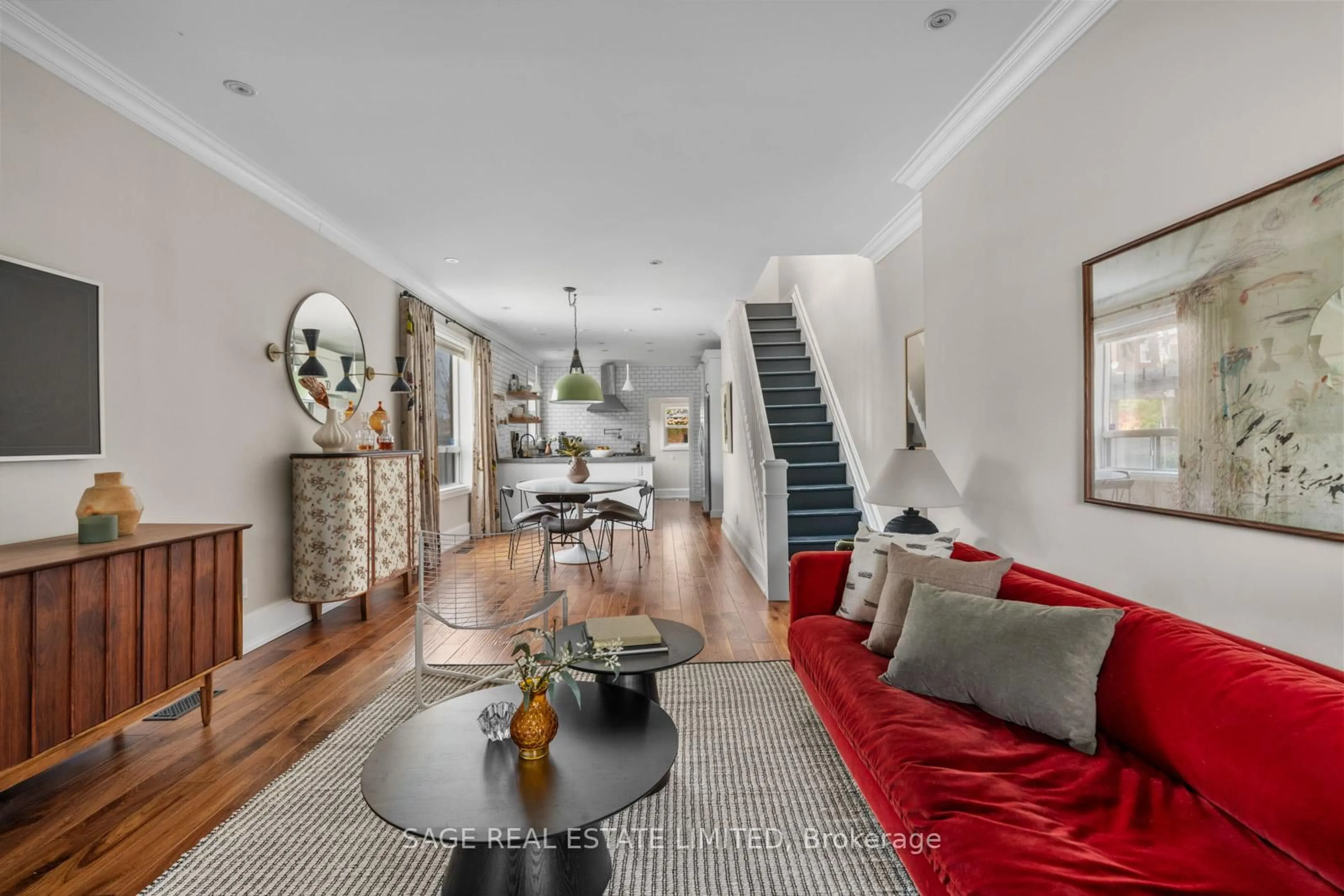 Living room with furniture, unknown for 77 McFarland Ave, Toronto Ontario M6H 3M9