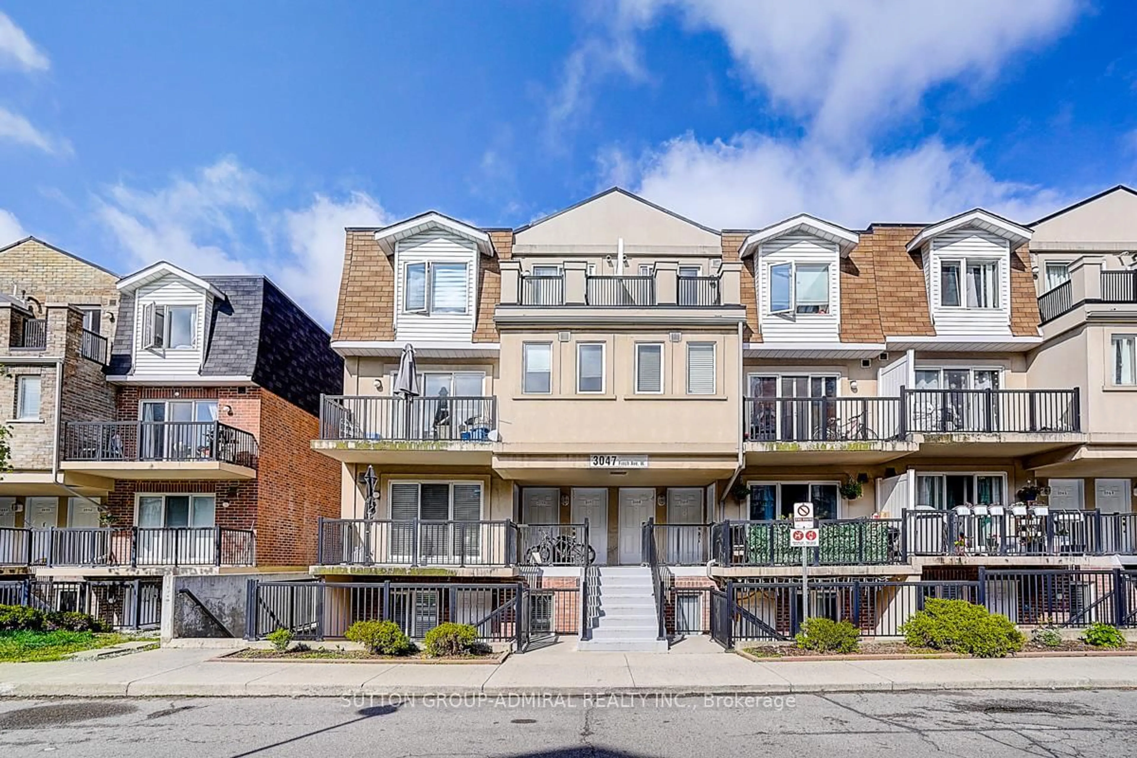 Home with brick exterior material, street for 3047 Finch Ave #2057, Toronto Ontario M9M 0A5