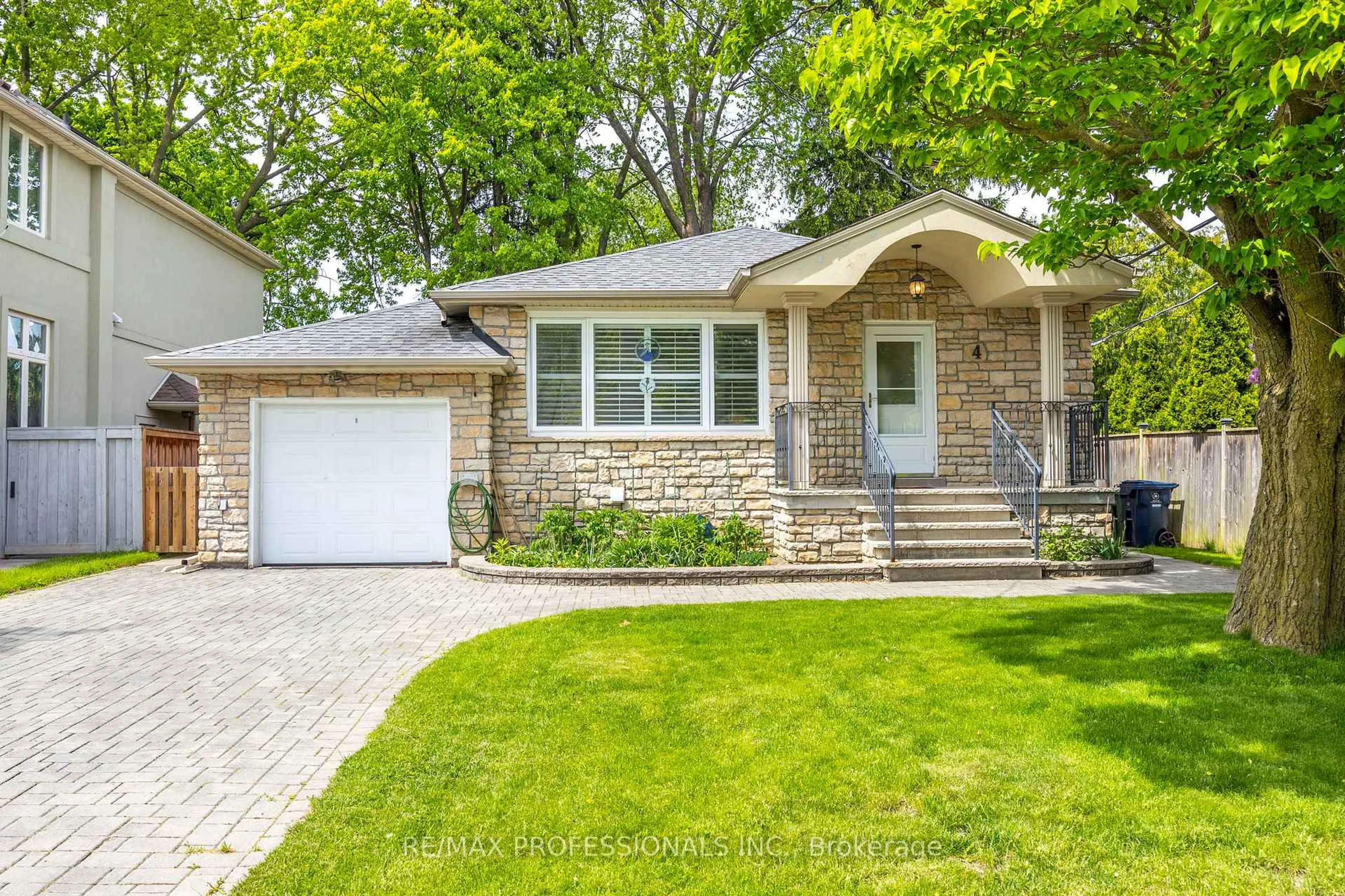 Home with brick exterior material, street for 4 Beaverbrook Ave, Toronto Ontario M9B 2M7