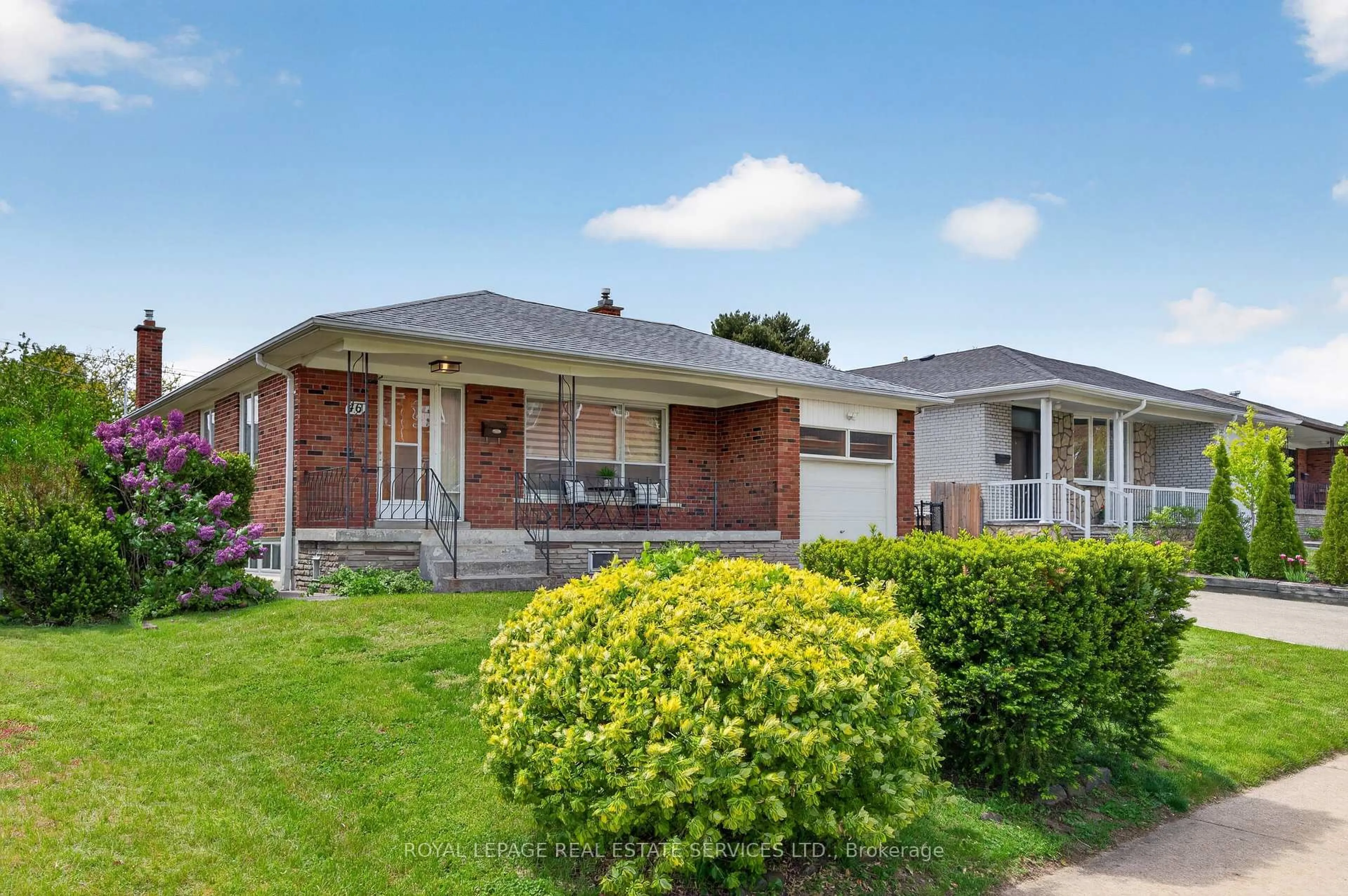 Home with brick exterior material, street for 46 Lemonwood Dr, Toronto Ontario M9A 4L5