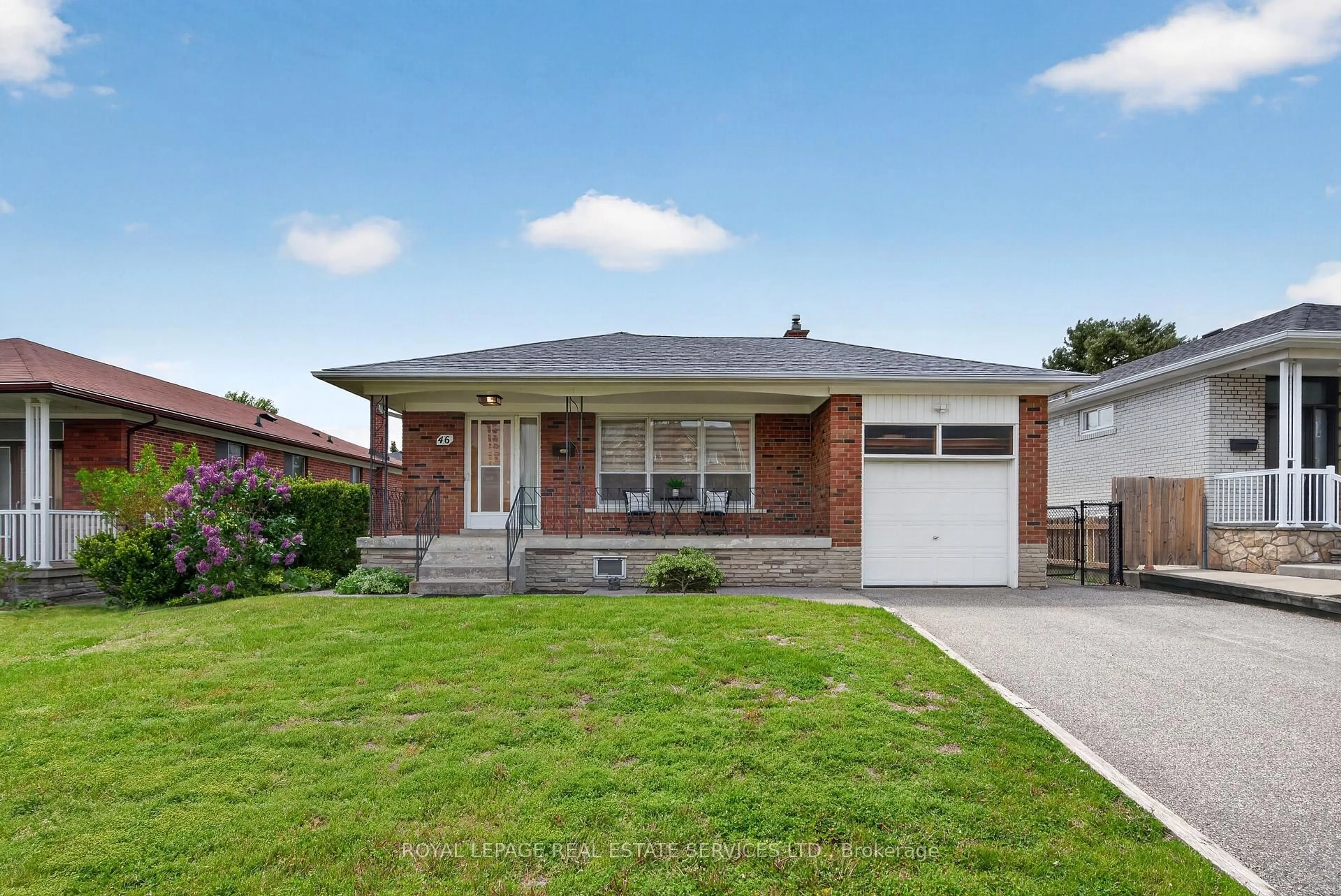 Home with brick exterior material, street for 46 Lemonwood Dr, Toronto Ontario M9A 4L5