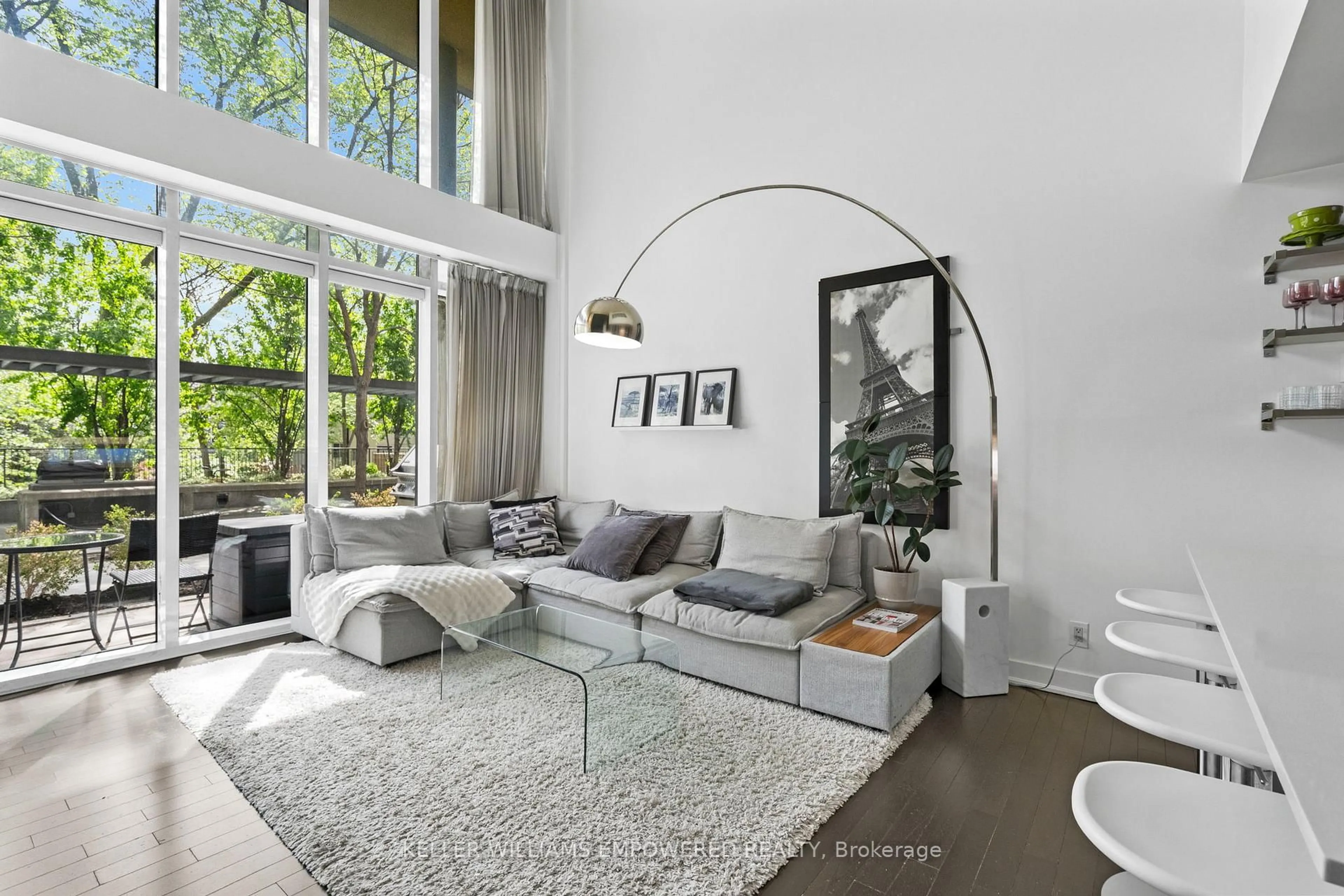 Living room with furniture, unknown for 25 Ritchie Ave #105, Toronto Ontario M6R 2J6
