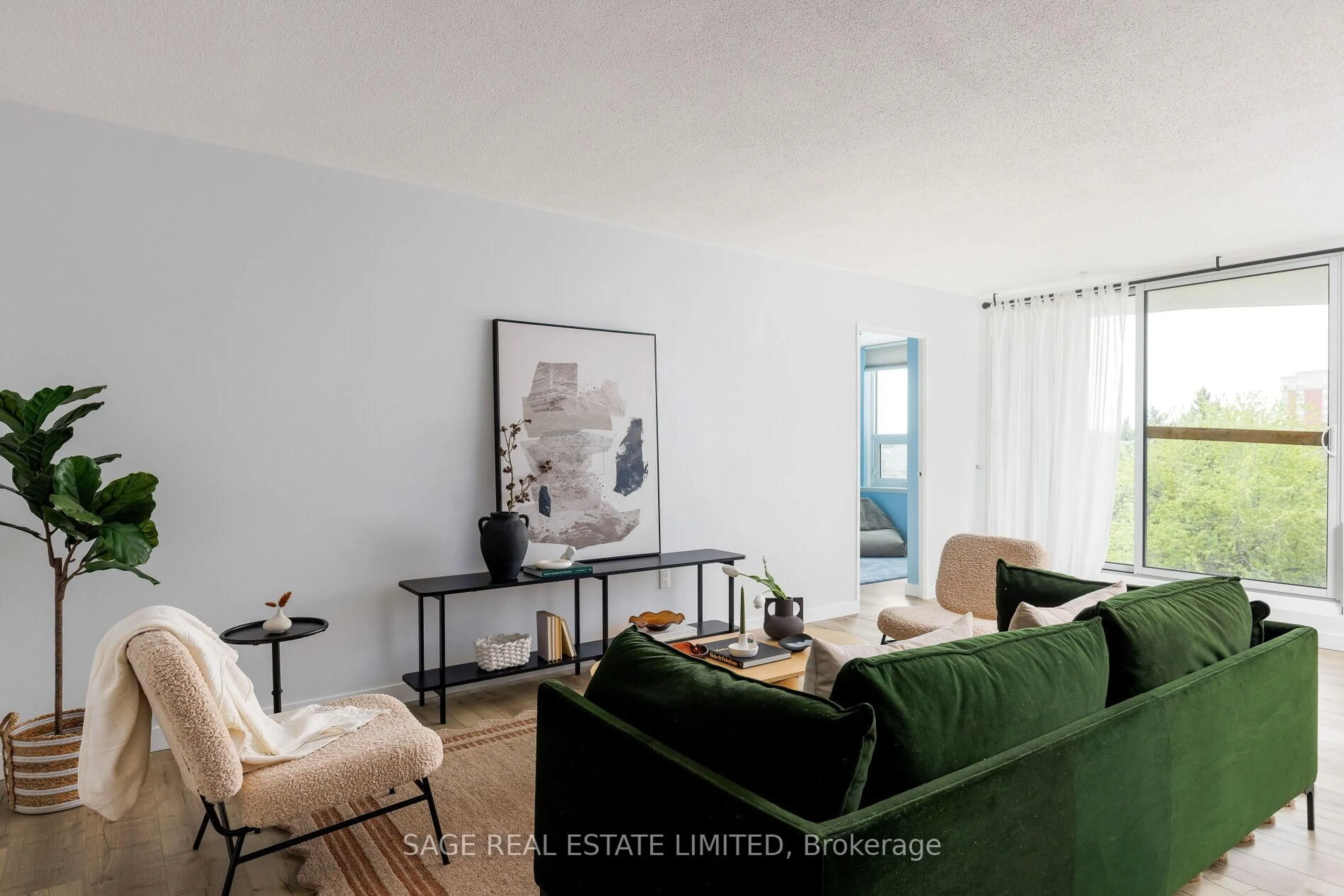 Living room with furniture, unknown for 61 Richview Rd #510, Toronto Ontario M9A 4M8