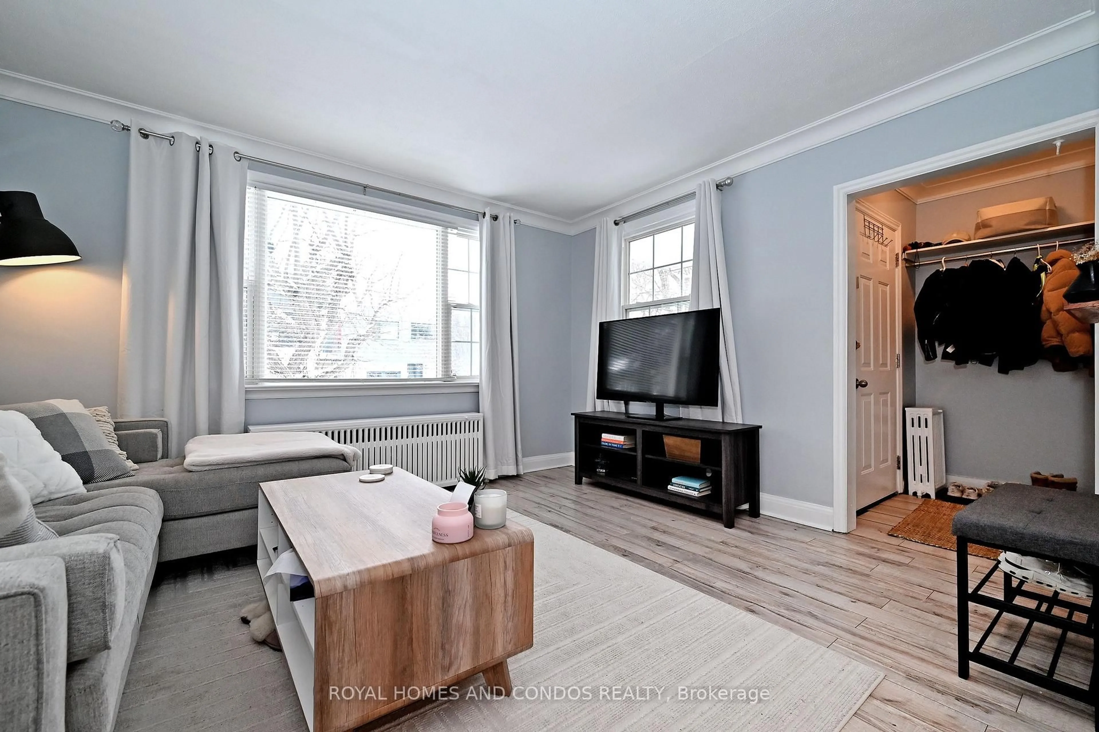 Living room with furniture, unknown for 13 Forty First St, Toronto Ontario M8W 3N4