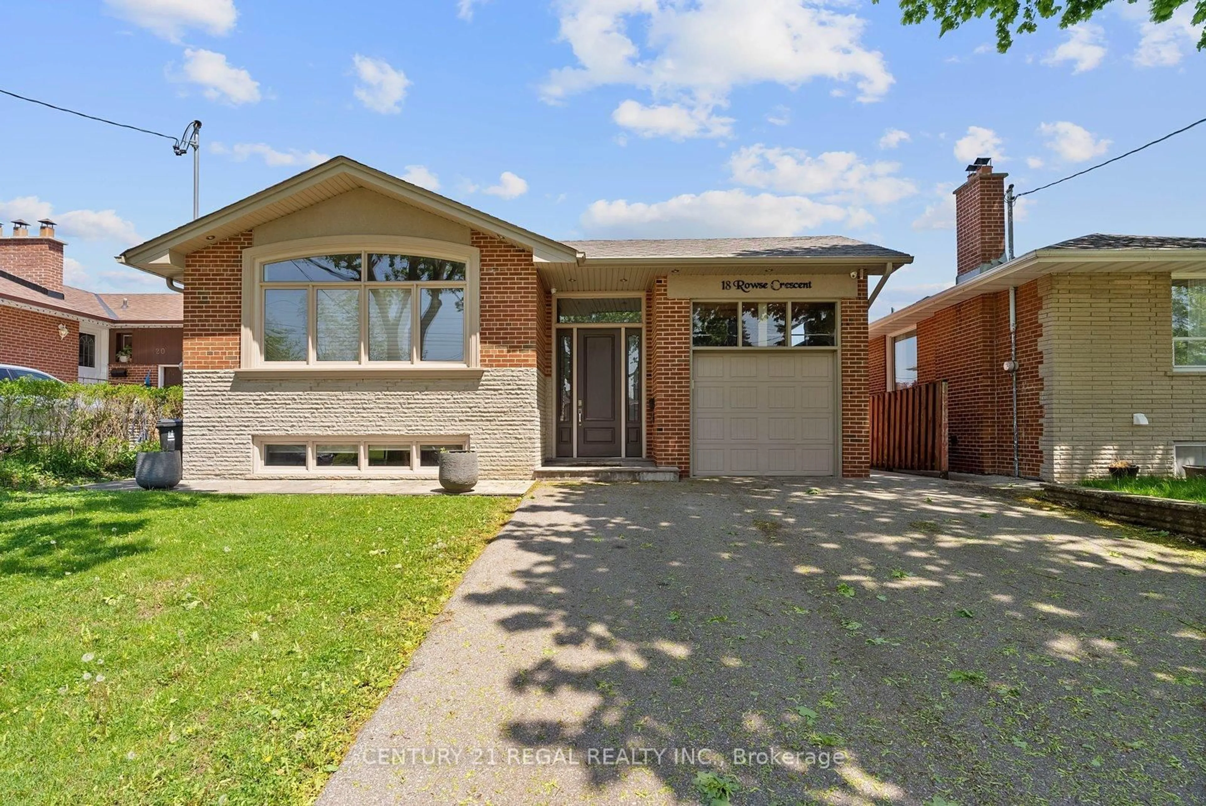 Home with brick exterior material, street for 18 Rowse Cres, Toronto Ontario M9P 3L5