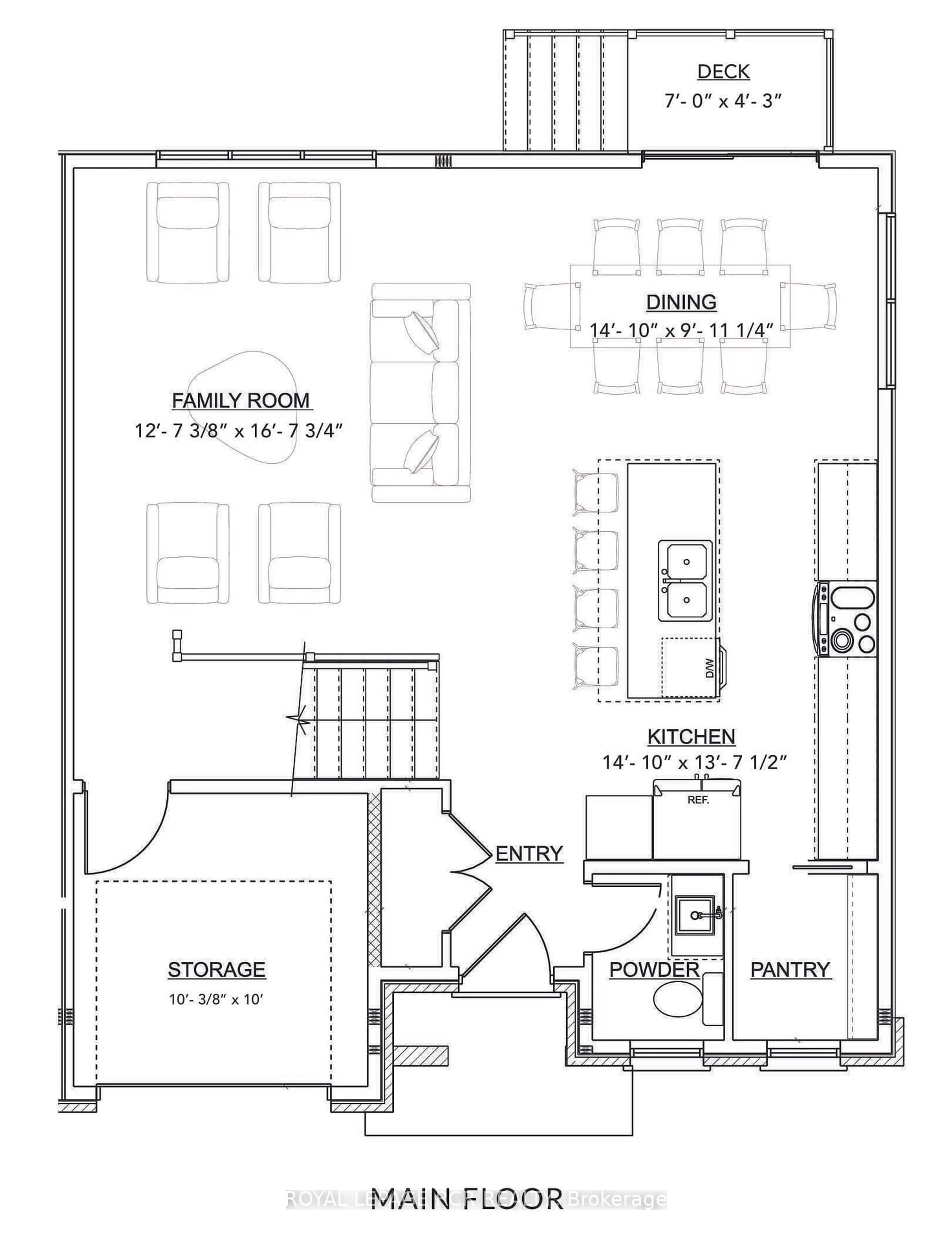 Floor plan for 73 Town Line #2, Orangeville Ontario L9W 1V5