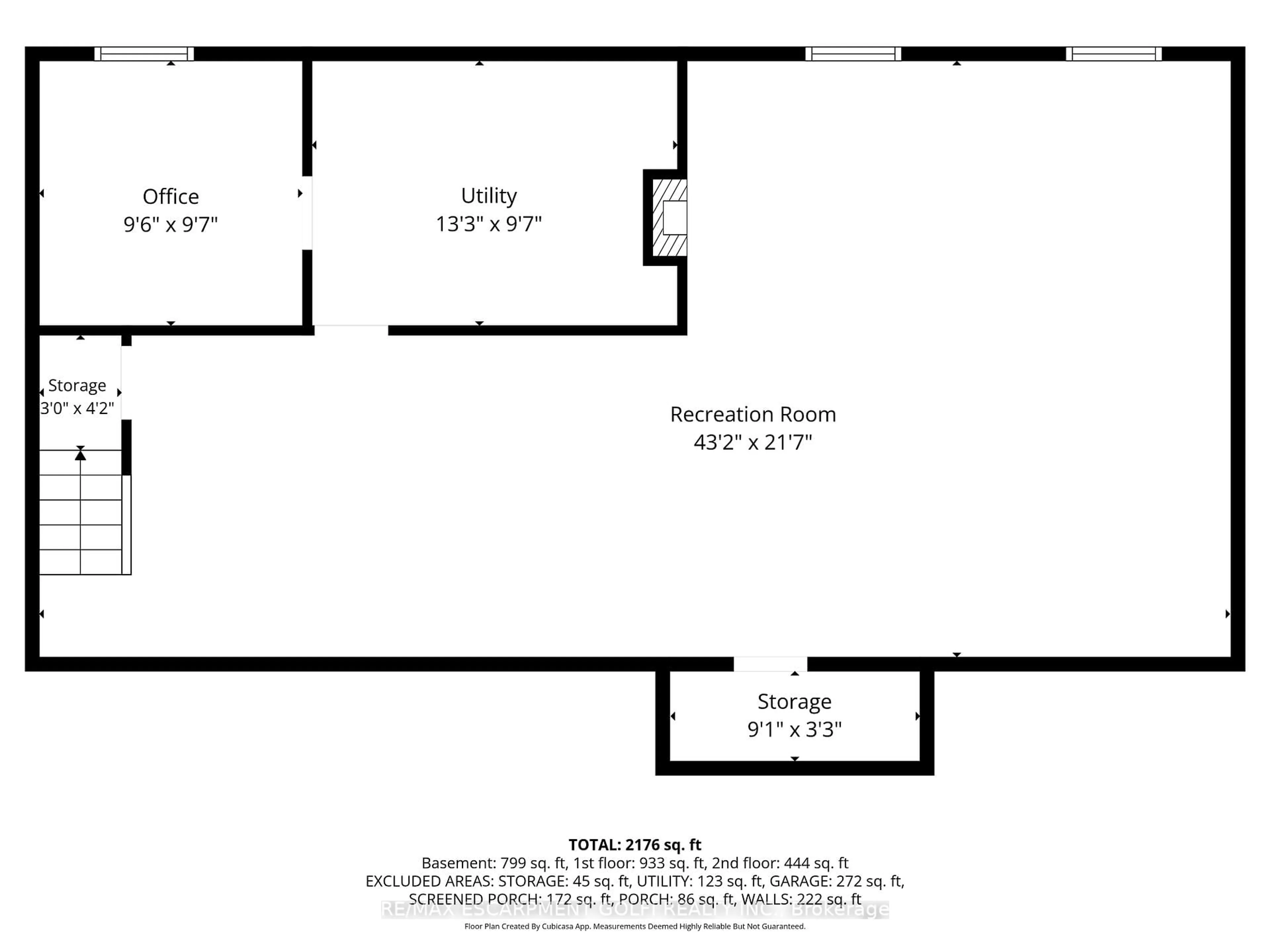 Floor plan for 937 Park Ave, Burlington Ontario L7T 1N8