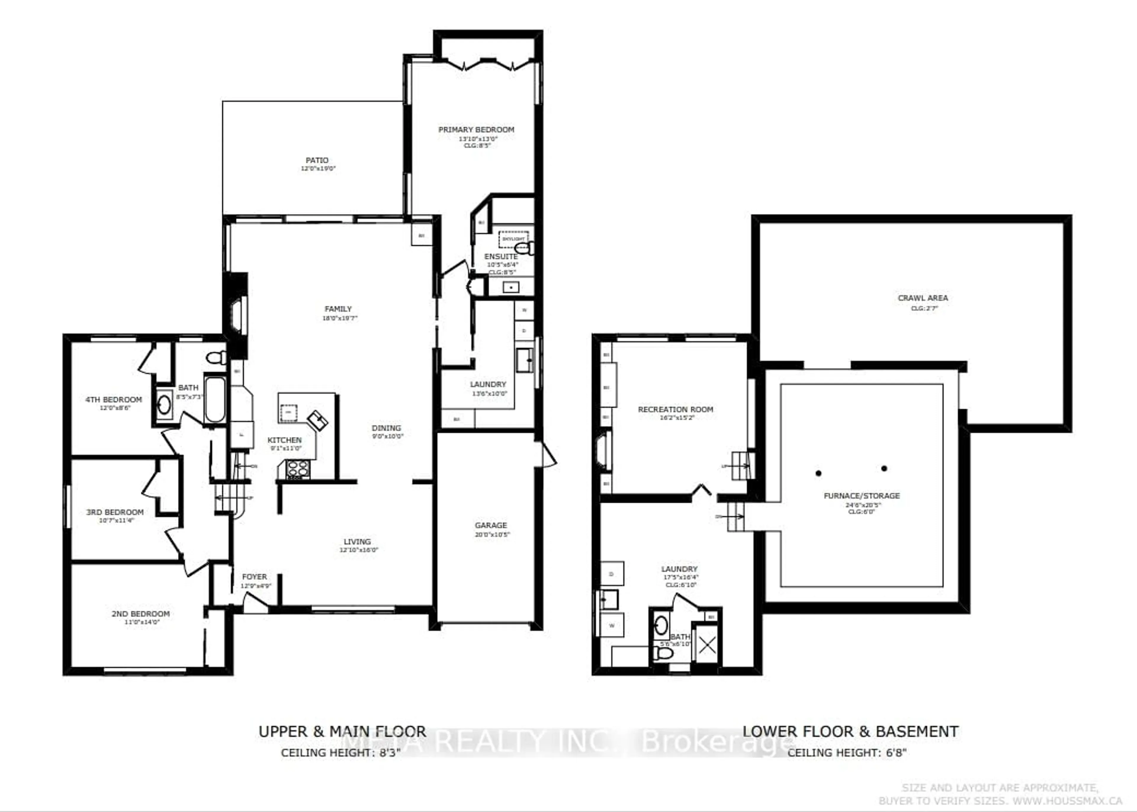 Floor plan for 1337 Melton Dr, Mississauga Ontario L4Y 1L6