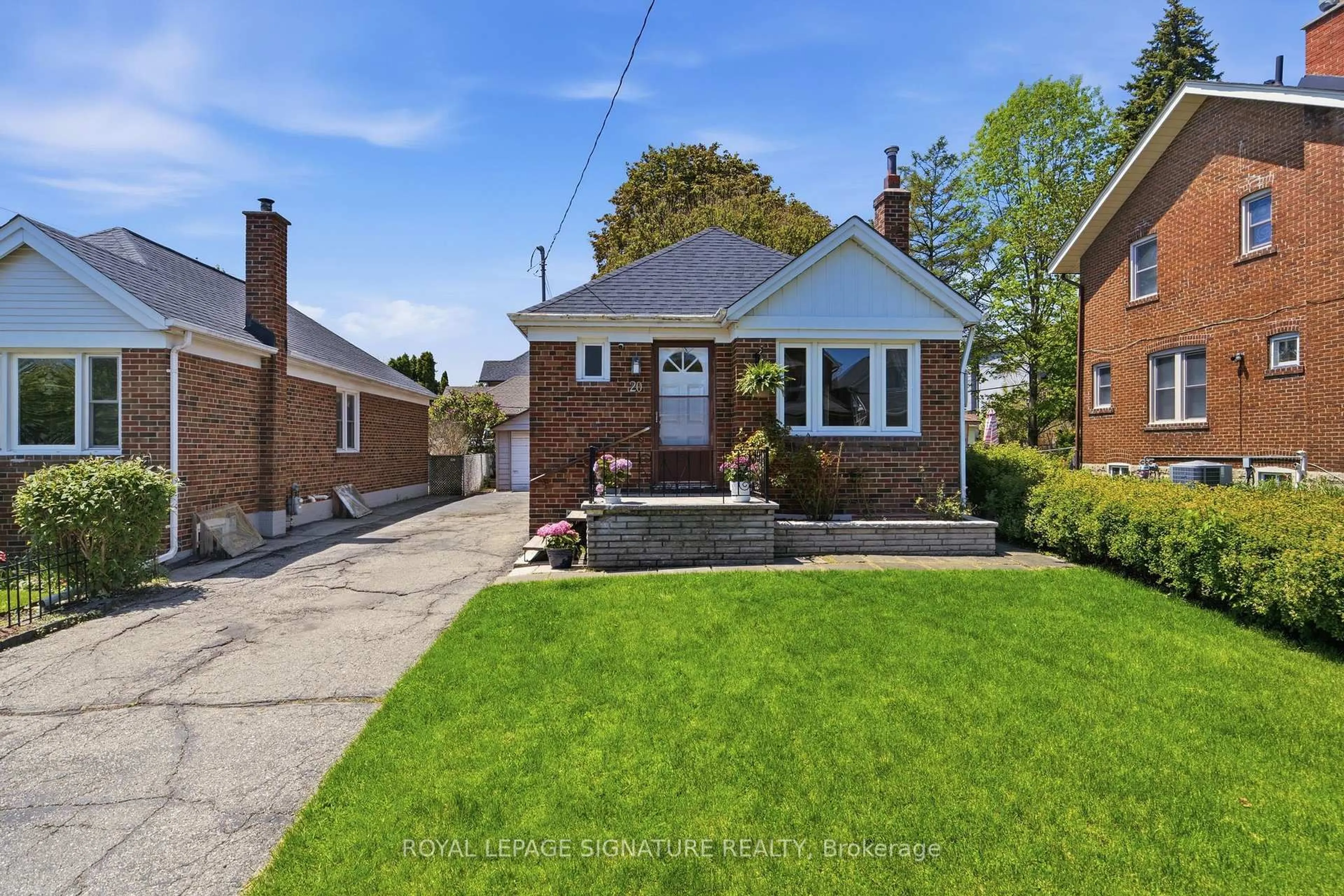 Home with brick exterior material, street for 20 Aldgate Ave, Toronto Ontario M8Y 3L6