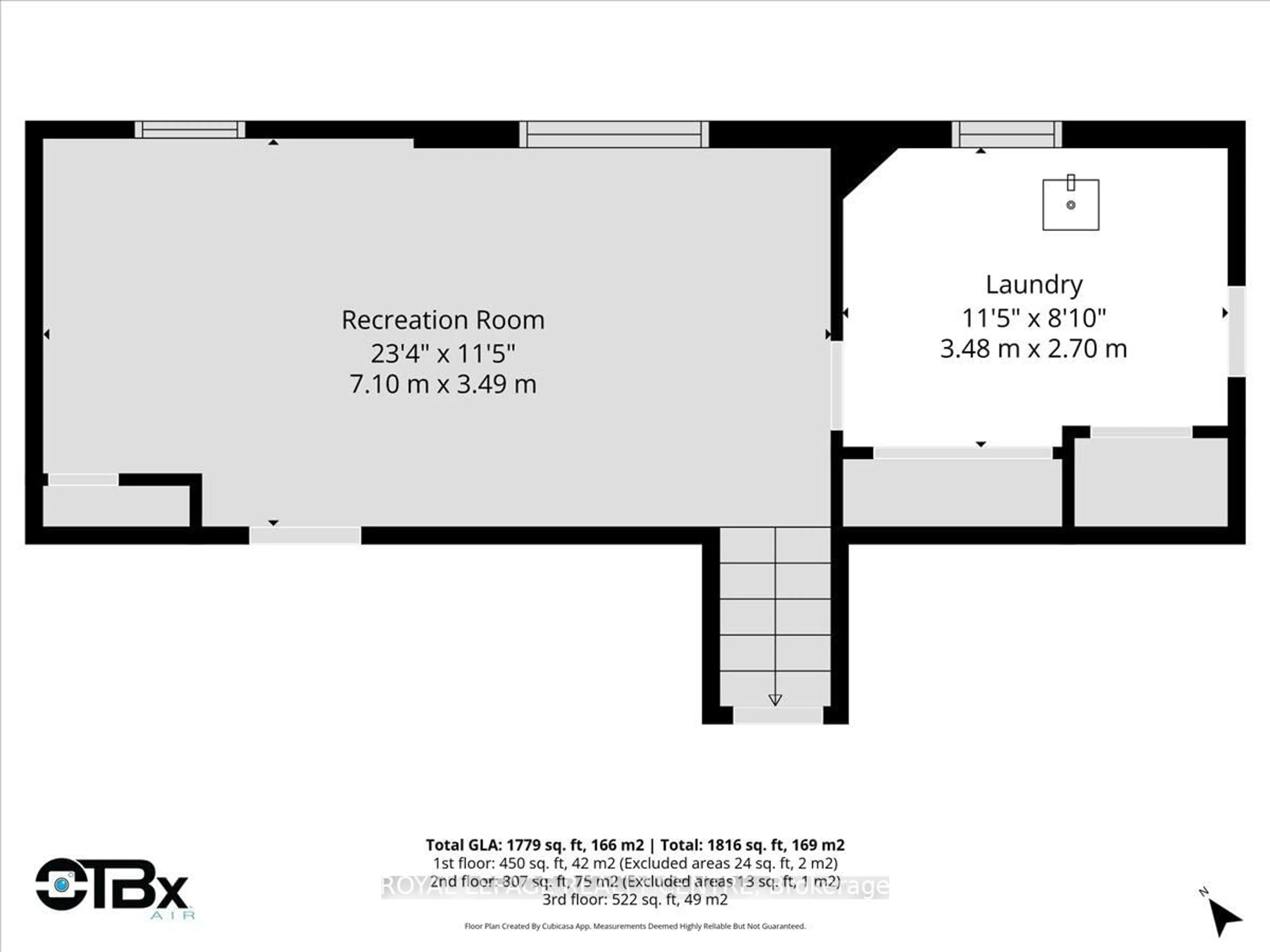 Floor plan for 2613 Liruma Rd, Mississauga Ontario L5K 1Y8