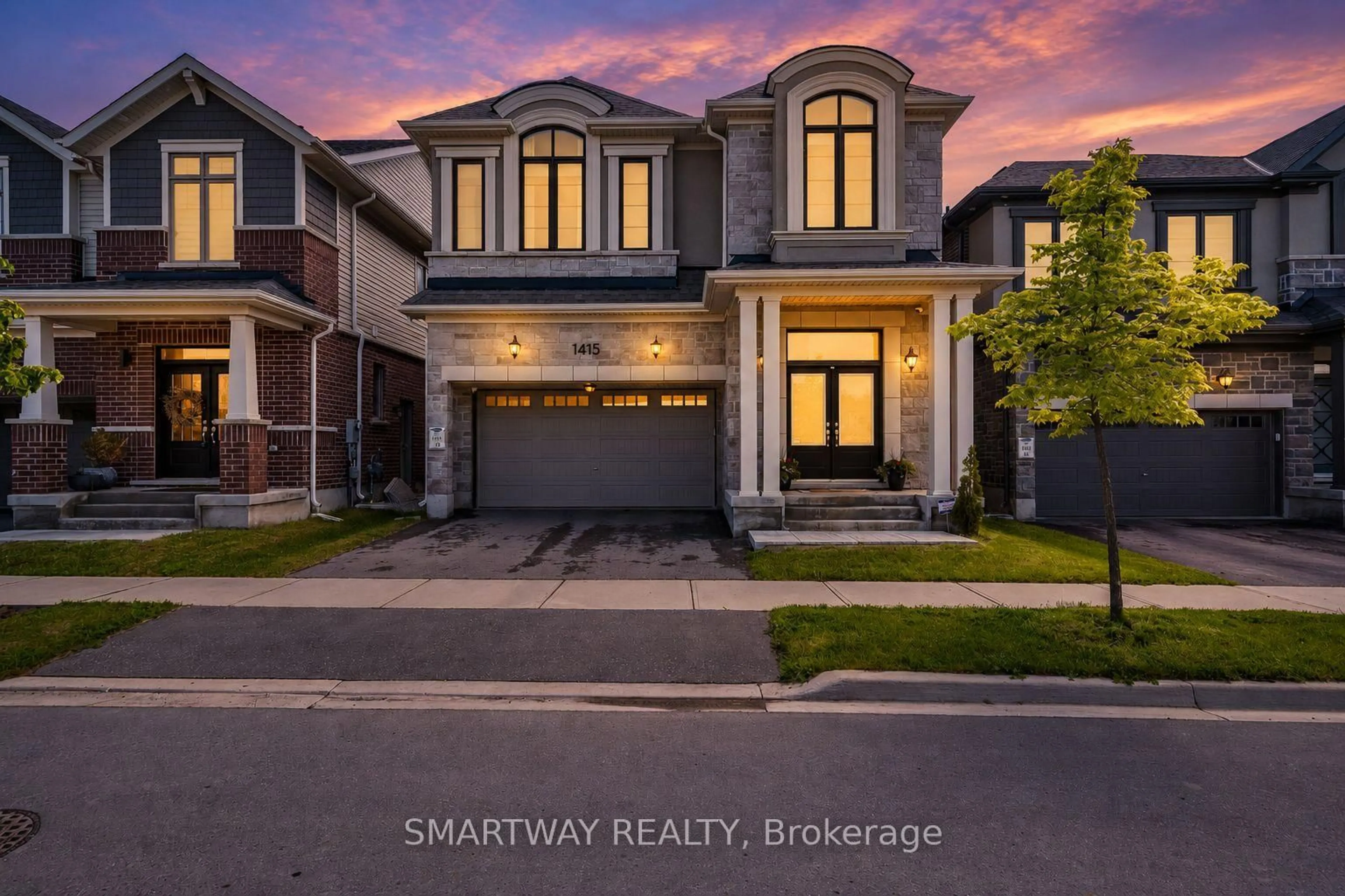 Home with brick exterior material, street for 1415 Buckthorn Garden, Milton Ontario L9E 1P9