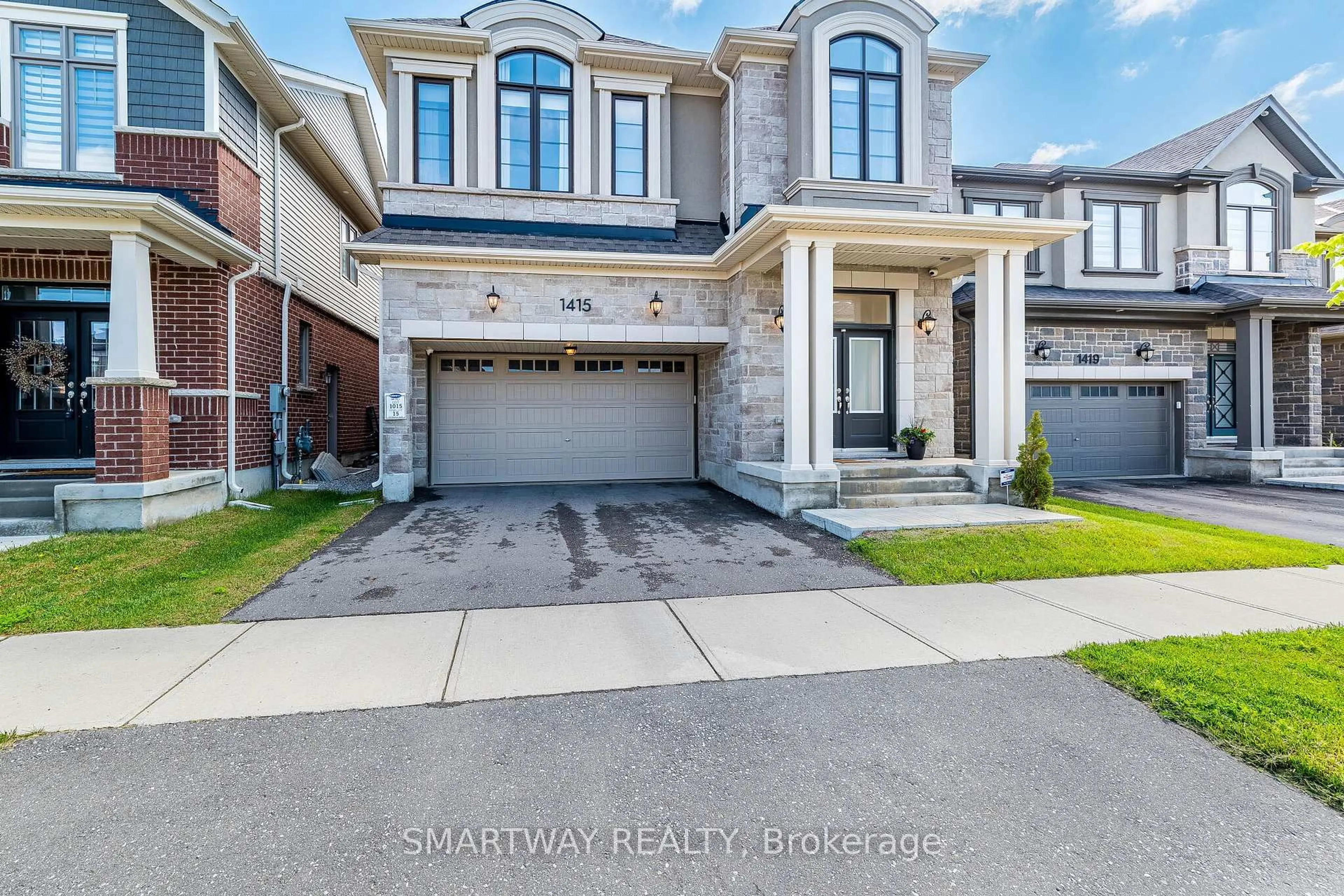 Home with brick exterior material, street for 1415 Buckthorn Garden, Milton Ontario L9E 1P9