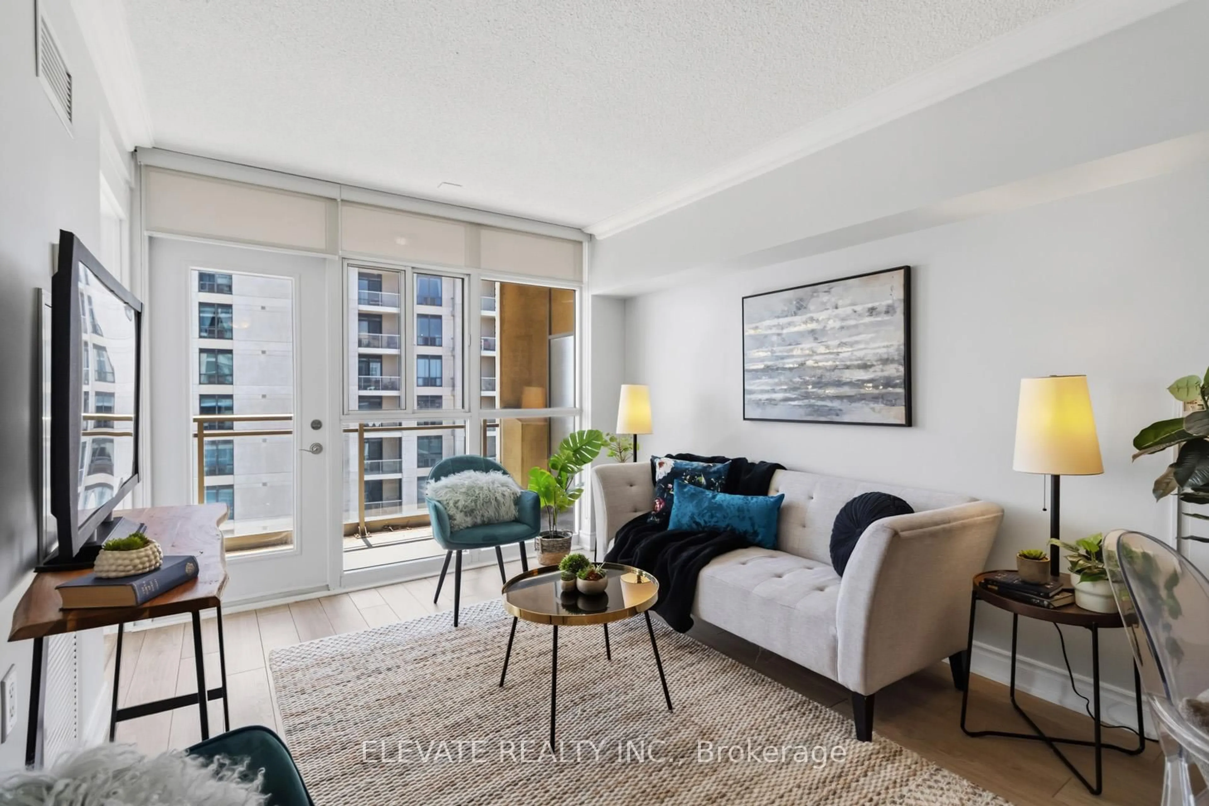 Living room with furniture, unknown for 3 Marine Parade Dr #1505, Toronto Ontario M8V 3Z5