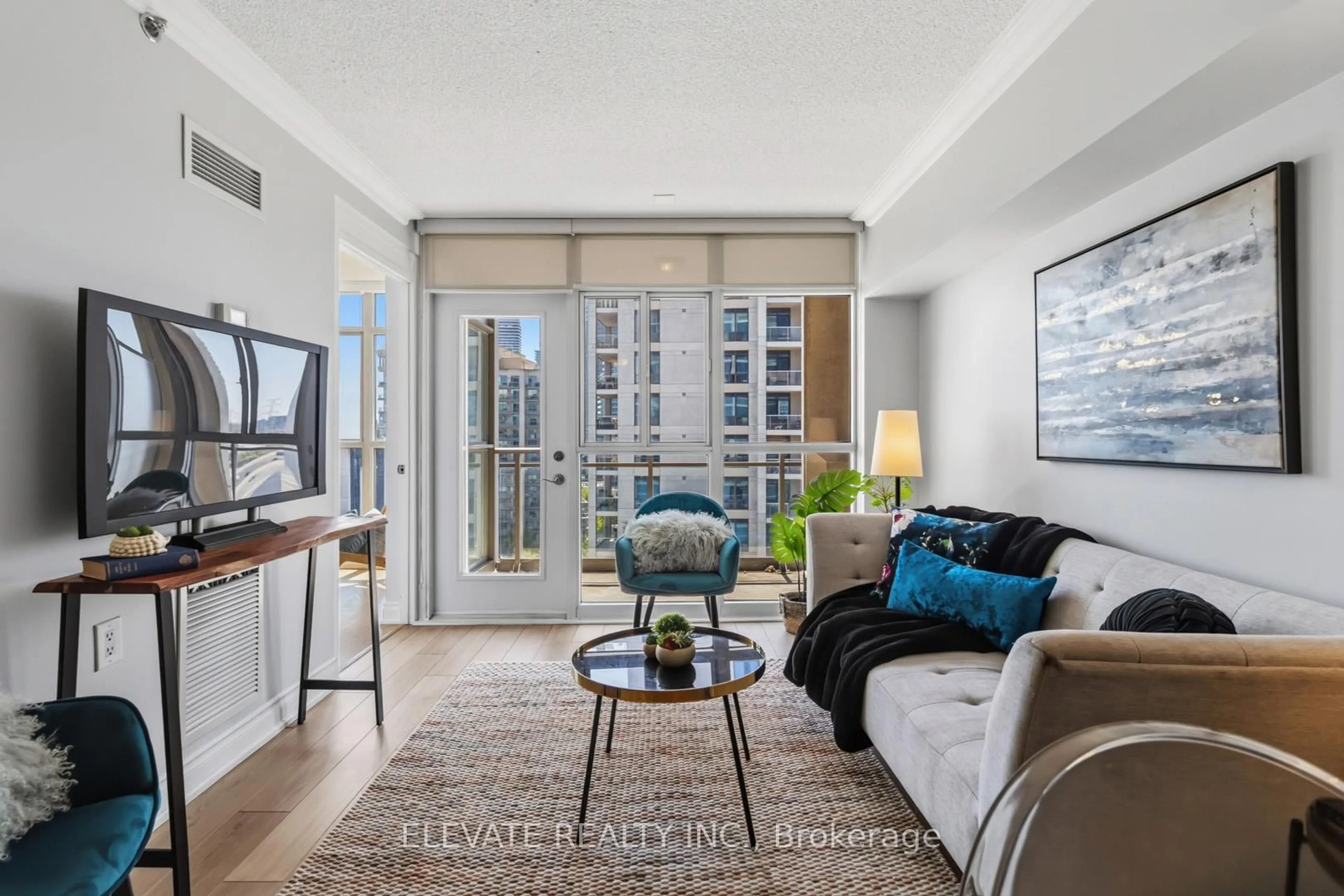 Living room with furniture, unknown for 3 Marine Parade Dr #1505, Toronto Ontario M8V 3Z5