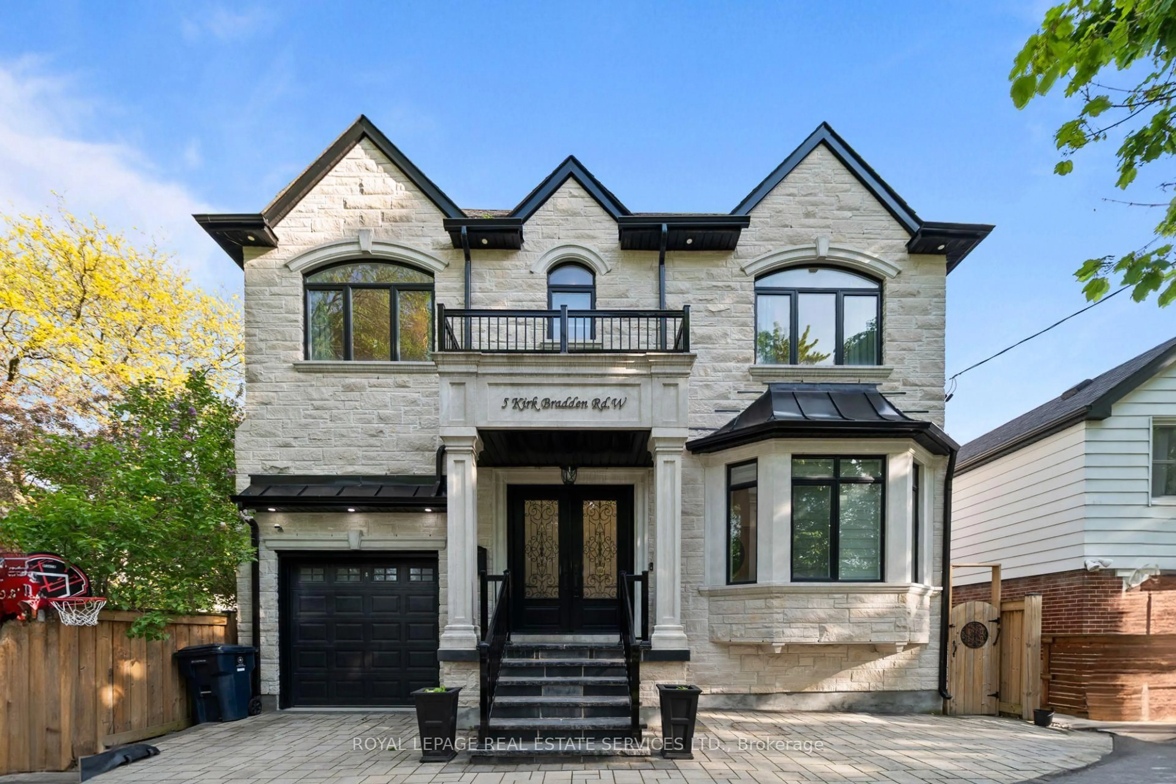Home with brick exterior material, street for 5 Kirk Bradden Rd, Toronto Ontario M8Y 2G1