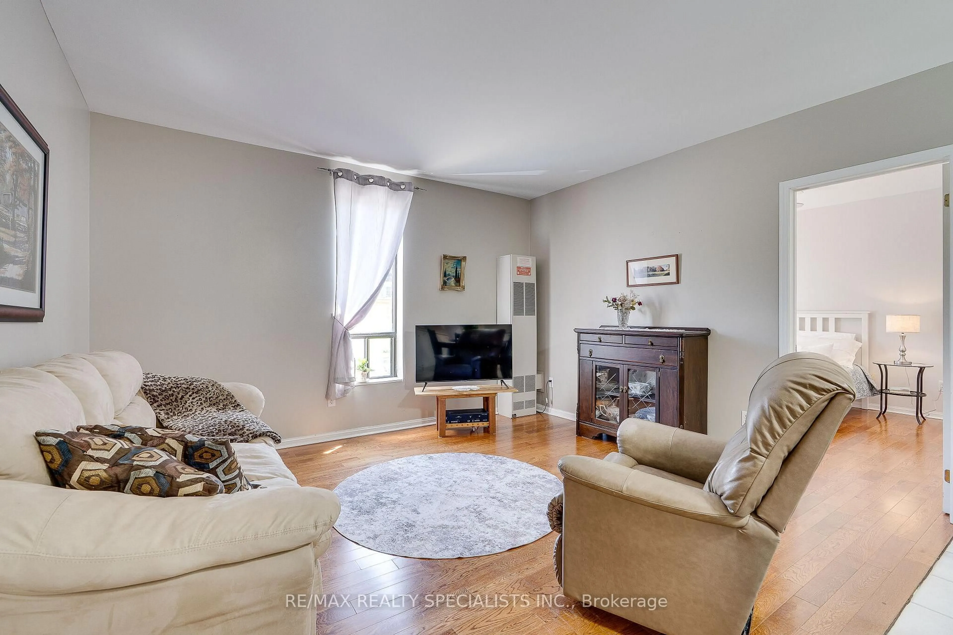 Living room with furniture, unknown for 70 First St #205, Orangeville Ontario L9W 2E5