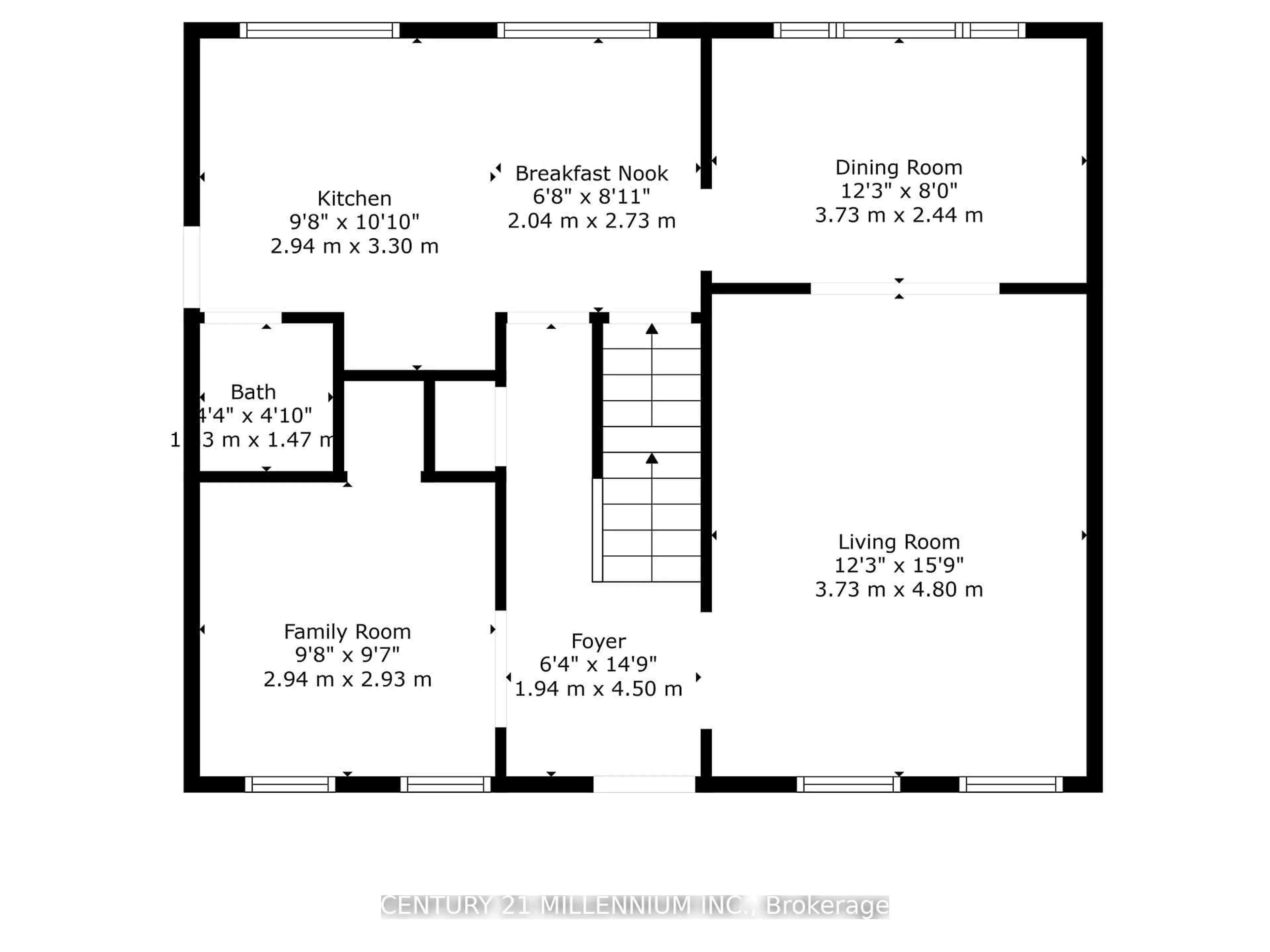 Floor plan for 20 Alderway Ave, Brampton Ontario L6Y 2B7
