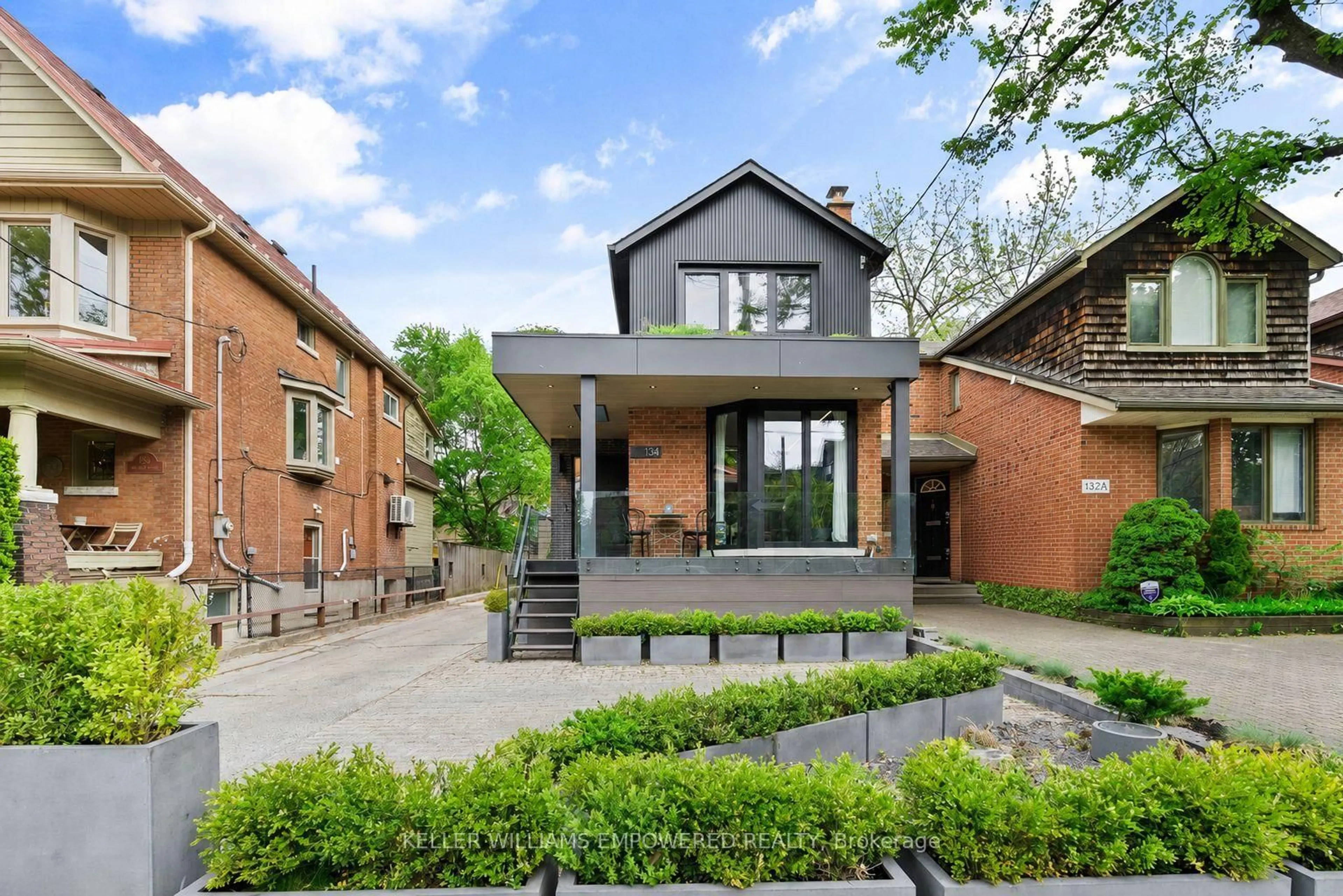 Home with brick exterior material, street for 134 Geoffrey St, Toronto Ontario M6R 1P5