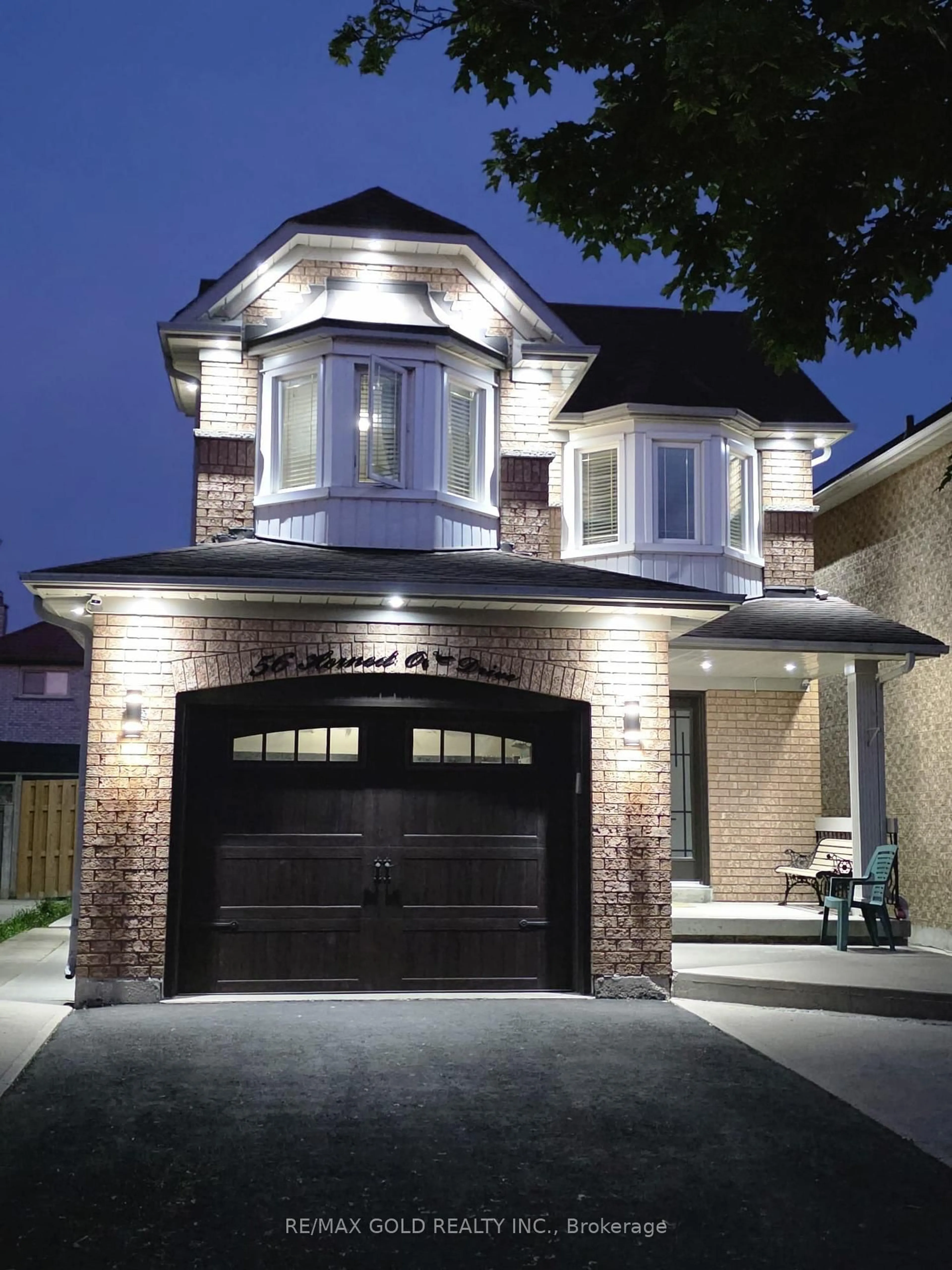 Home with brick exterior material, street for 56 Horned Owl Dr, Brampton Ontario L6R 1C5