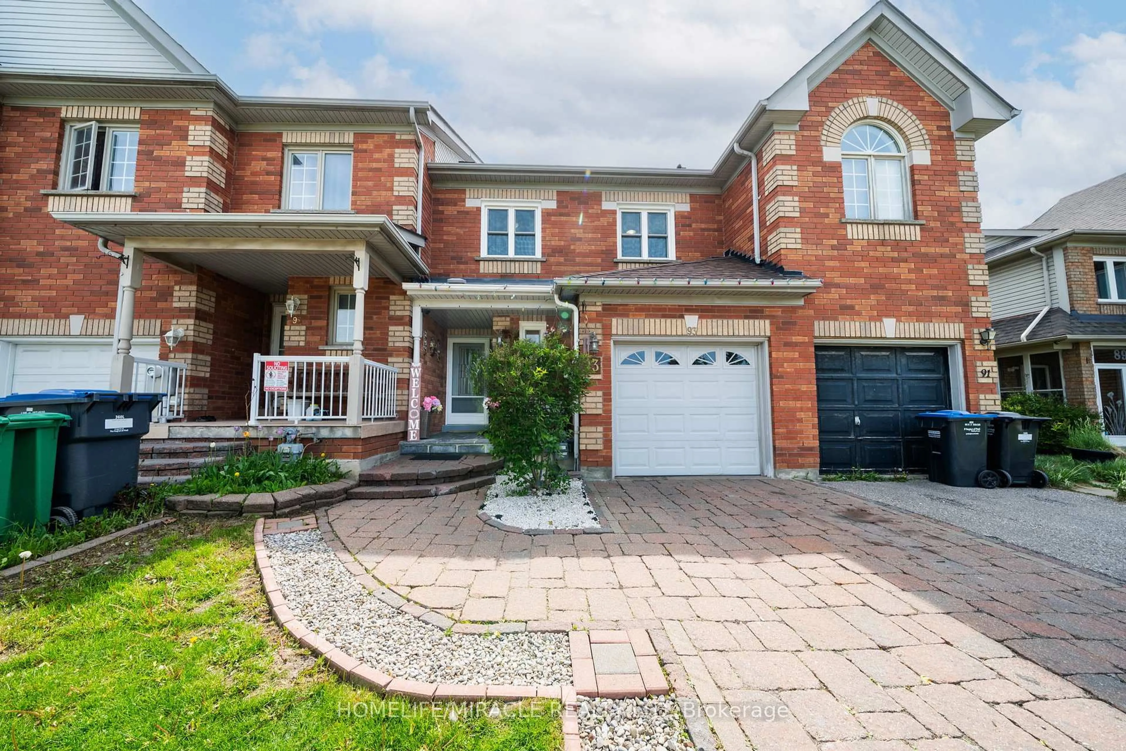 Home with brick exterior material, street for 93 Brickyard Way, Brampton Ontario L6V 4L7