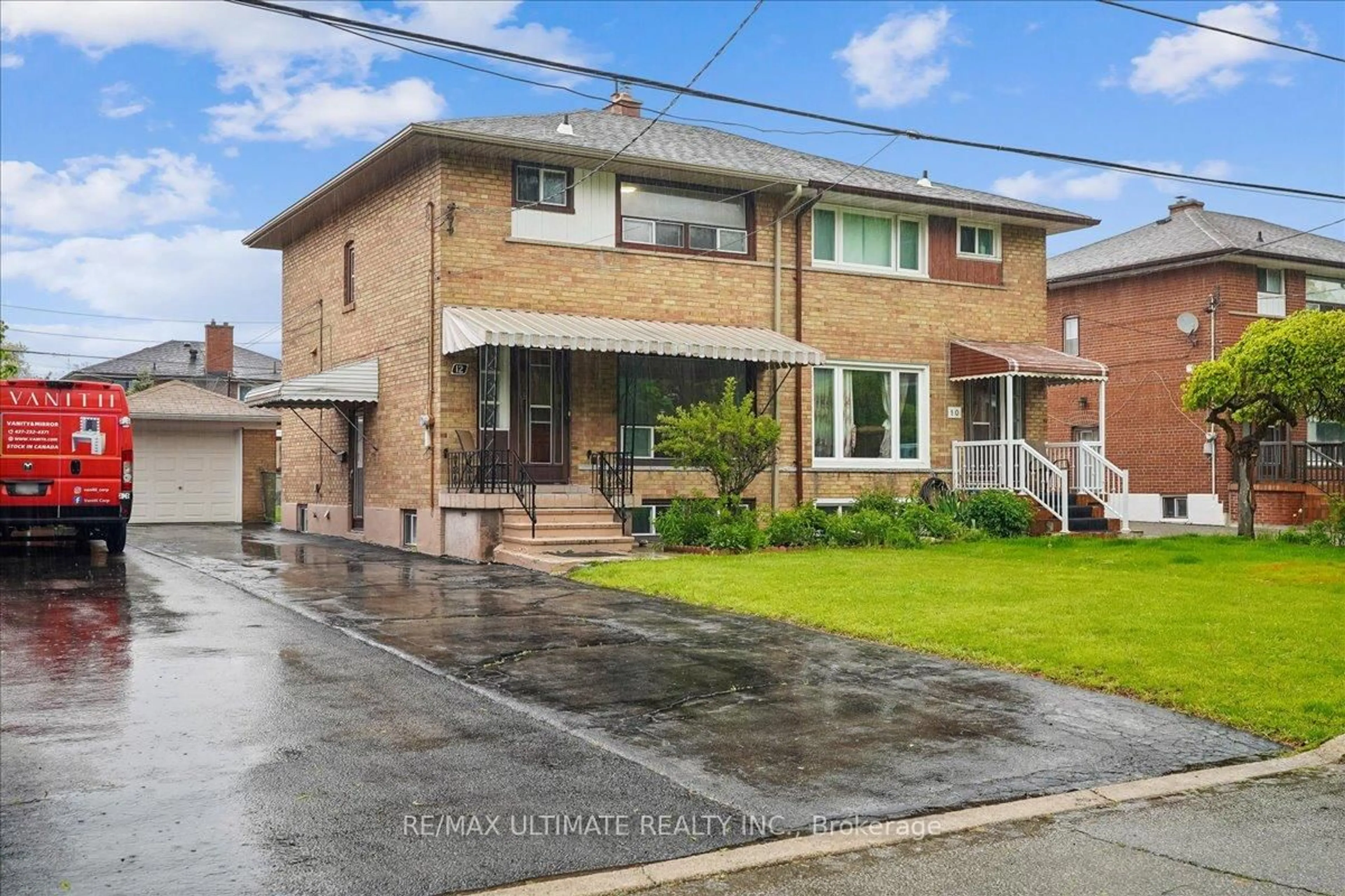 Home with brick exterior material, street for 12 Thurodale Ave, Toronto Ontario M6M 3B3