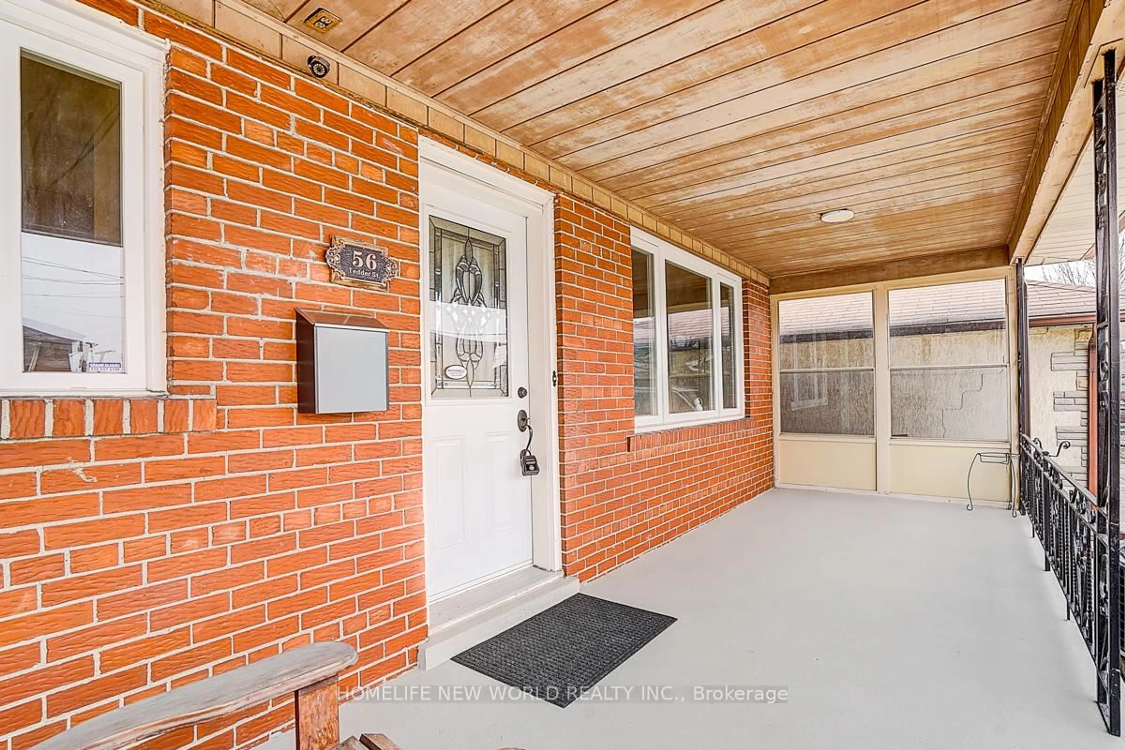 Home with brick exterior material, street for 56 Tedder St, Toronto Ontario M6M 4X3