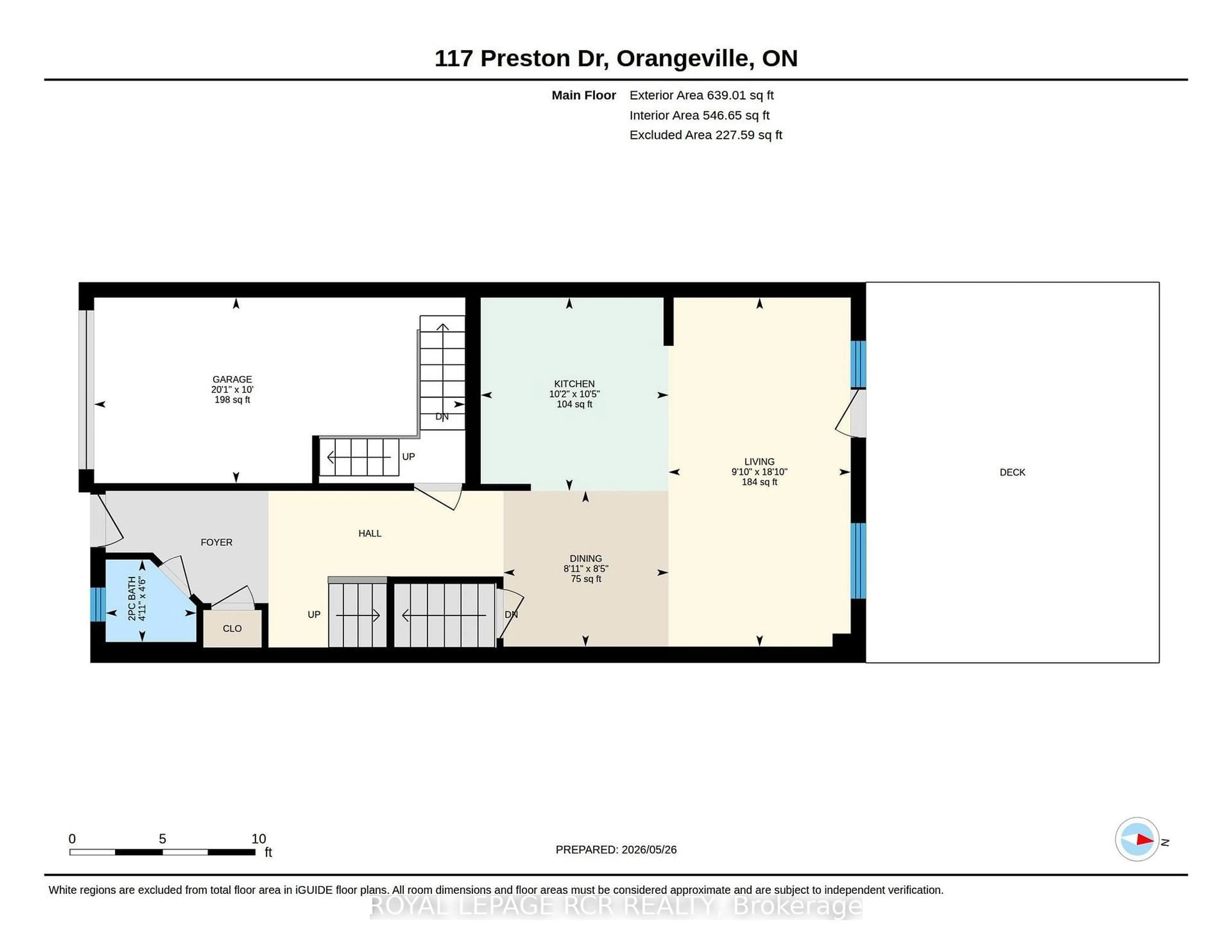 Floor plan for 117 Preston Dr, Orangeville Ontario L9W 2E7