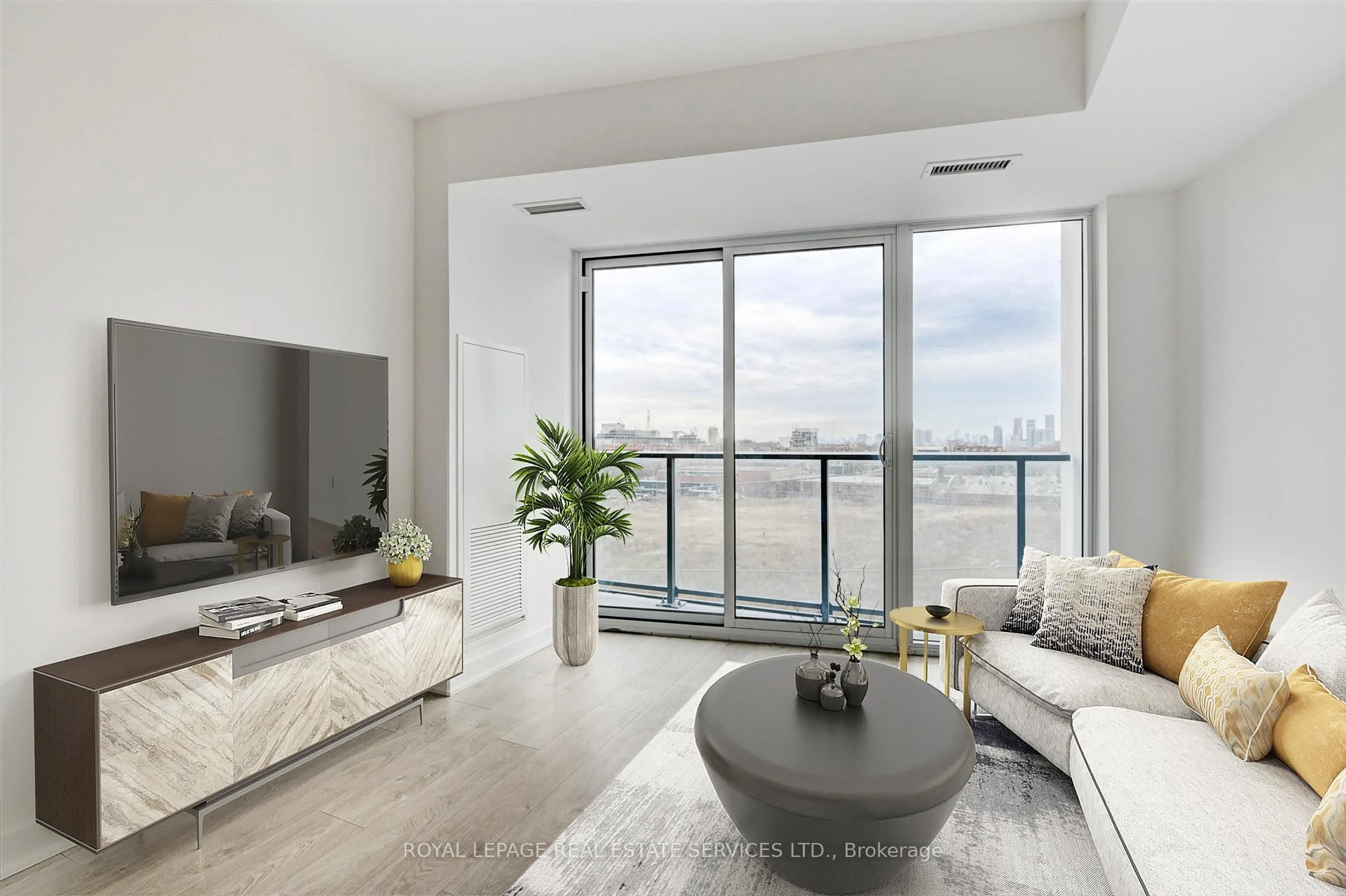 Living room with furniture, unknown for 36 Zorra St ##523, Toronto Ontario M8Z 4Z7