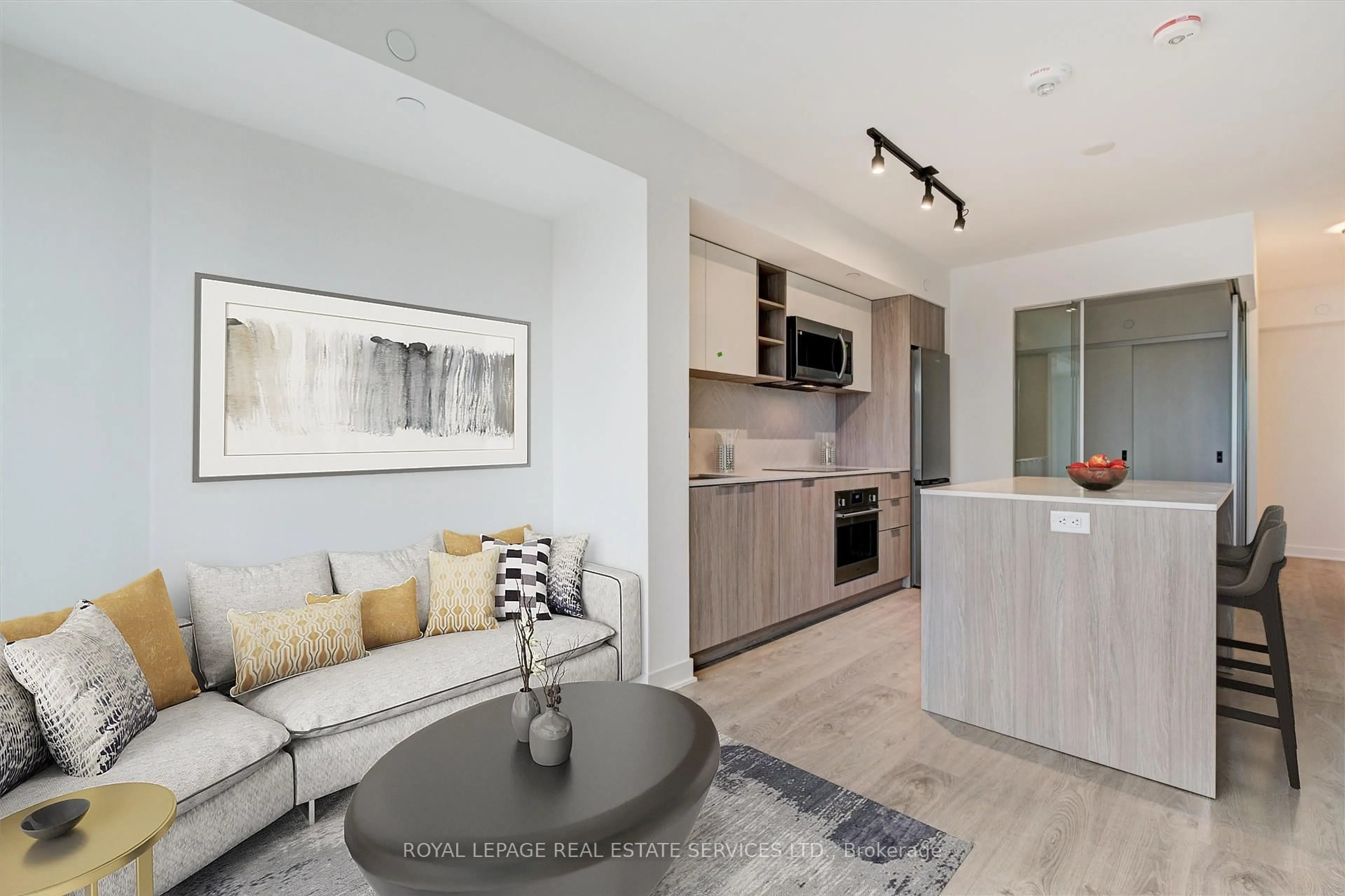 Open concept kitchen, unknown for 36 Zorra St ##523, Toronto Ontario M8Z 4Z7