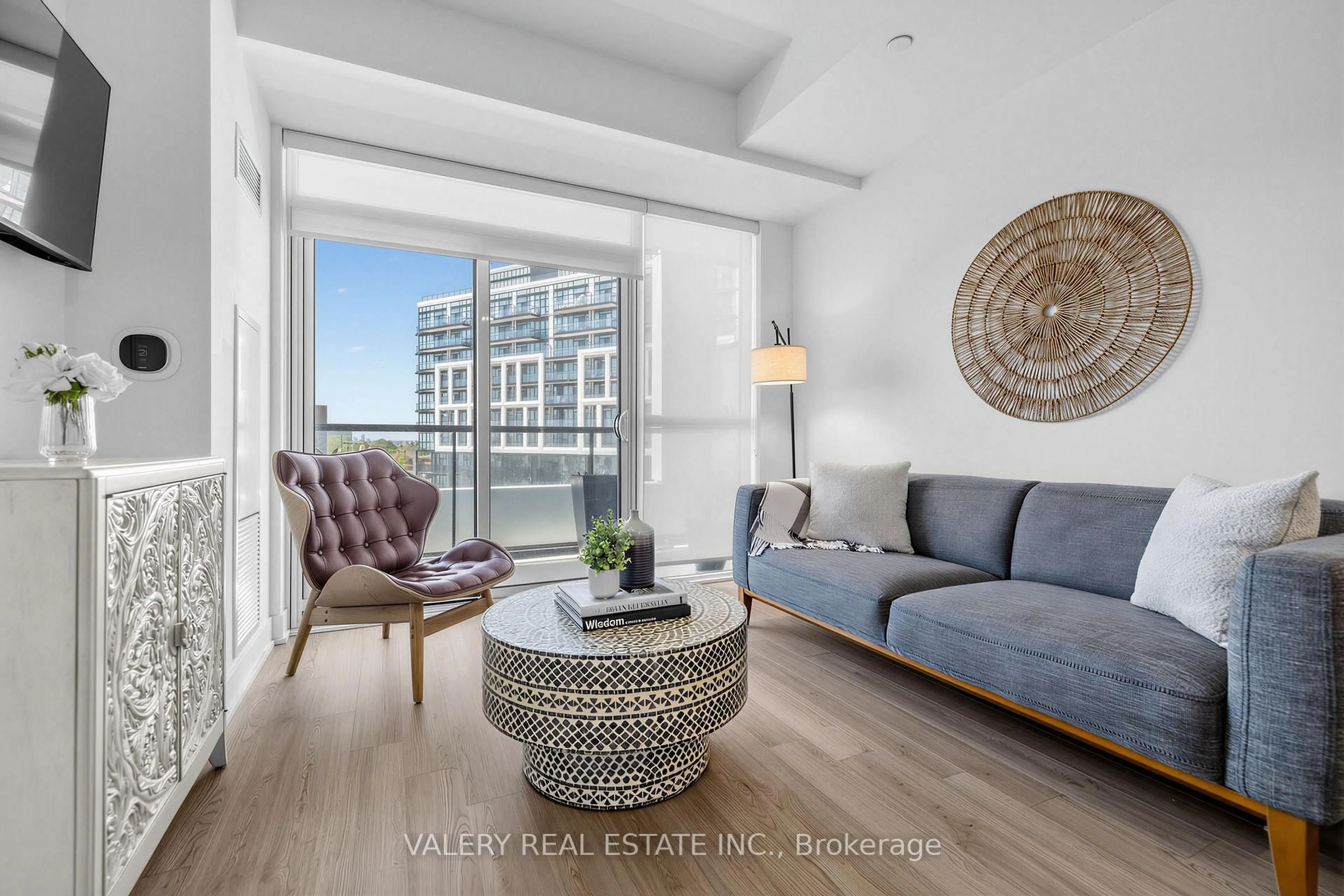 Living room with furniture, unknown for 60 George Butchart Dr #411, Toronto Ontario M3K 0E1