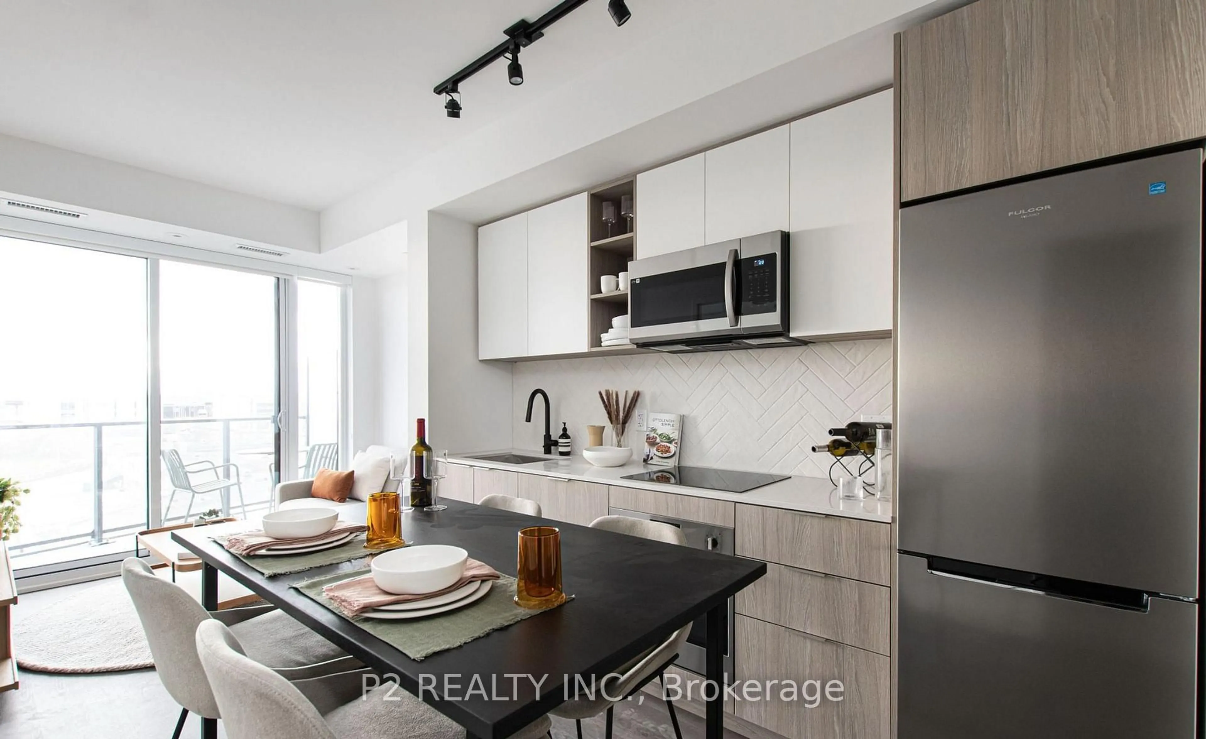 Open concept kitchen, unknown for 36 Zorra St #3301, Toronto Ontario M8Z 0G5