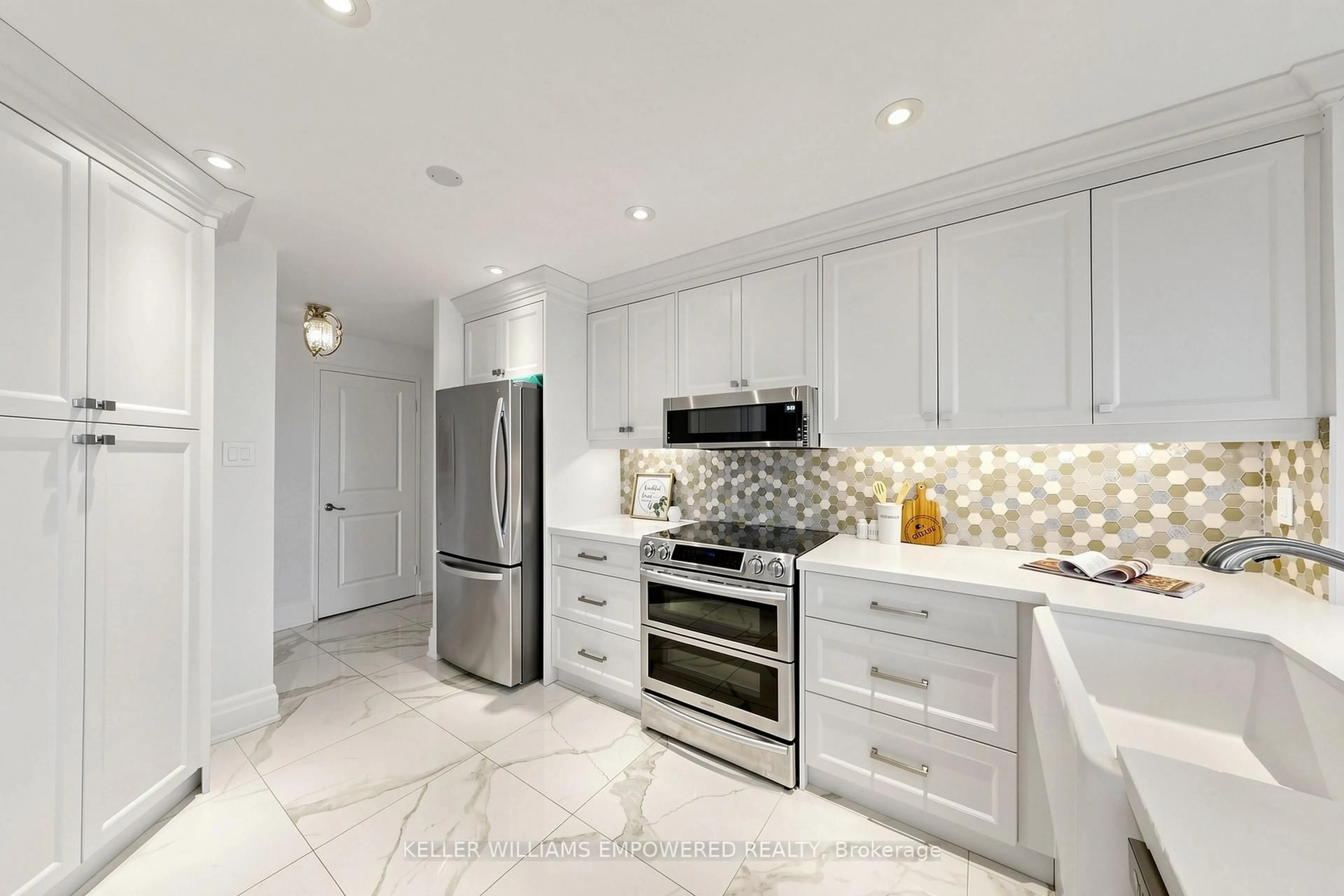 Contemporary kitchen, ceramic/tile floor for 1320 Islington Ave #701, Toronto Ontario M9A 5C6