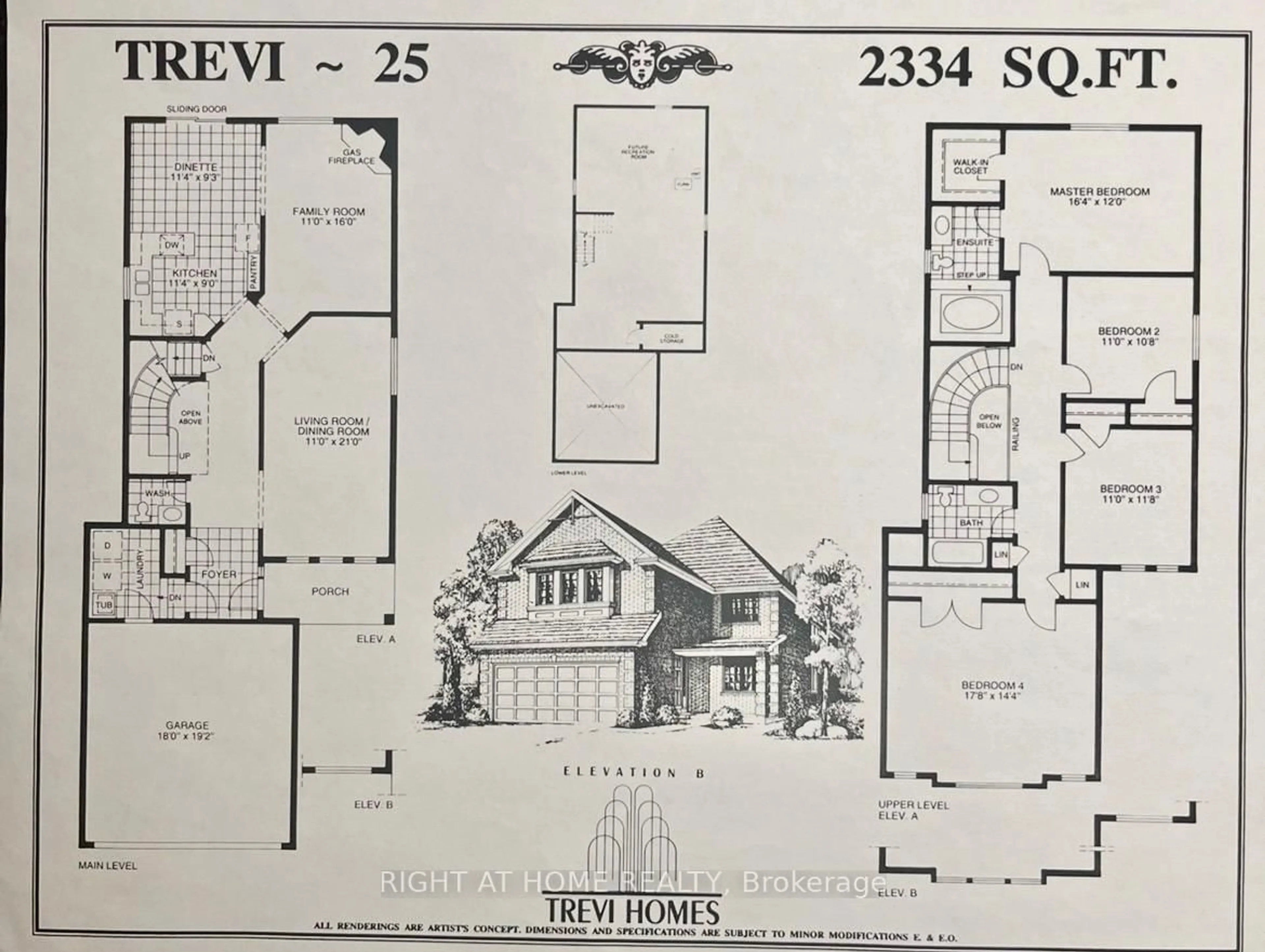 Floor plan for 865 Winterton Way, Mississauga Ontario L5V 1Z5
