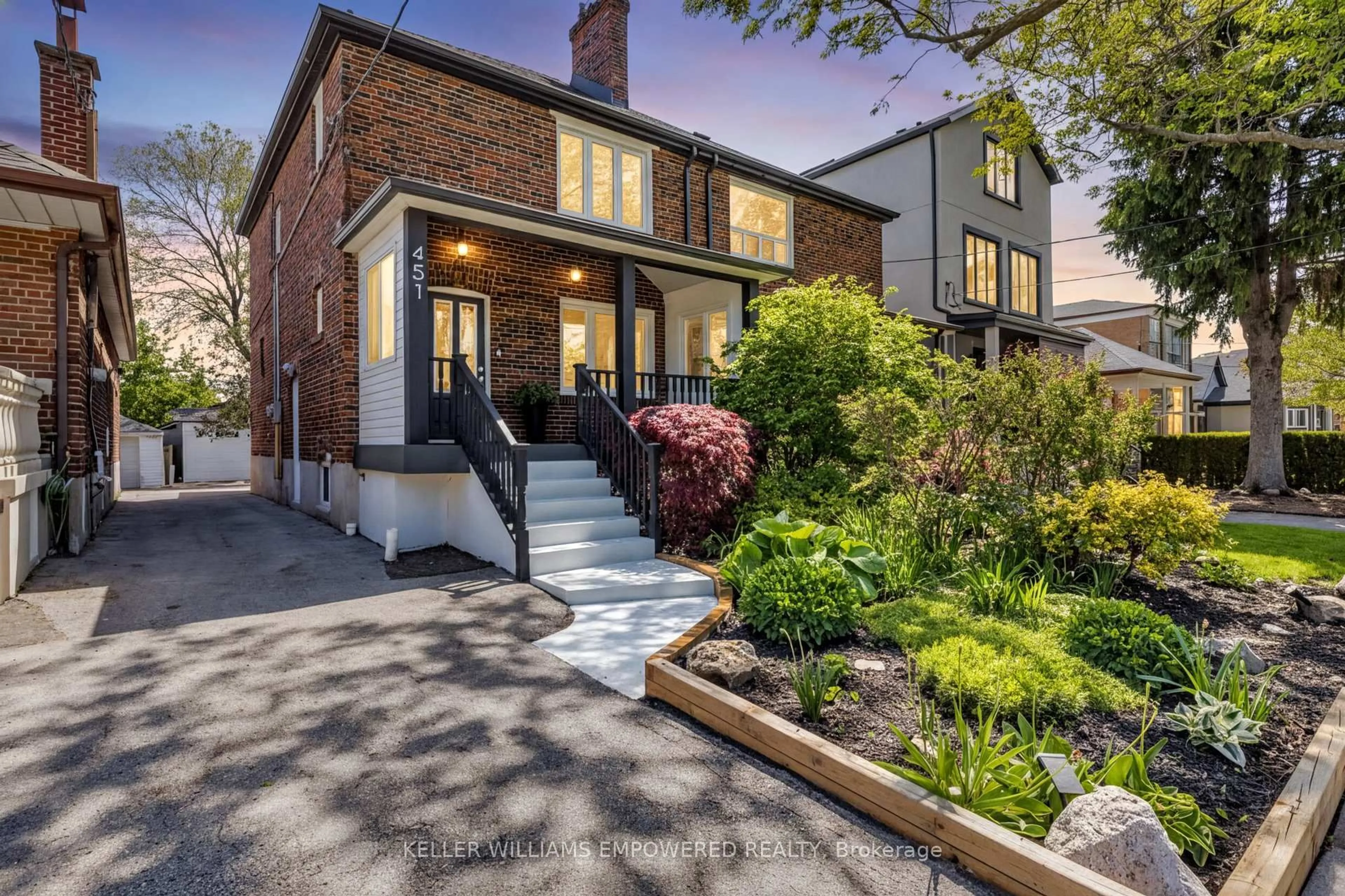 Home with brick exterior material, street for 451 Whitmore Ave, Toronto Ontario M6E 2N6