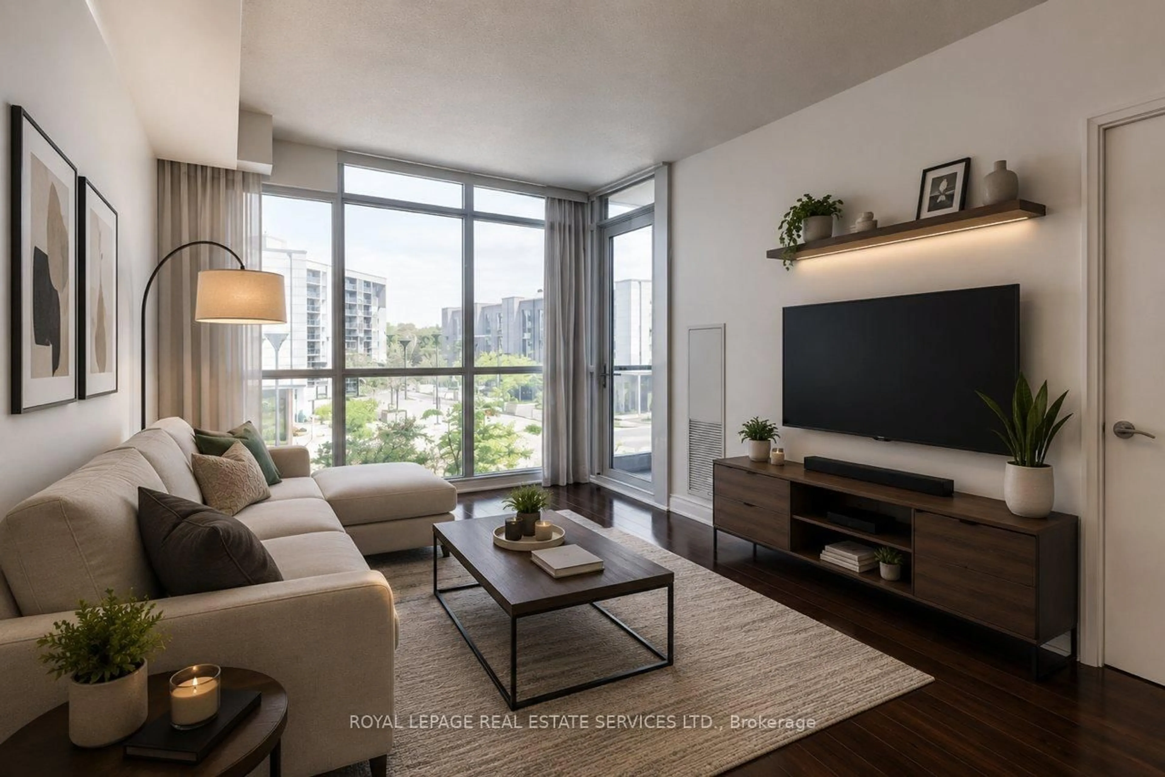 Living room with furniture, unknown for 1 Valhalla Inn Rd #201, Toronto Ontario M9B 1S9