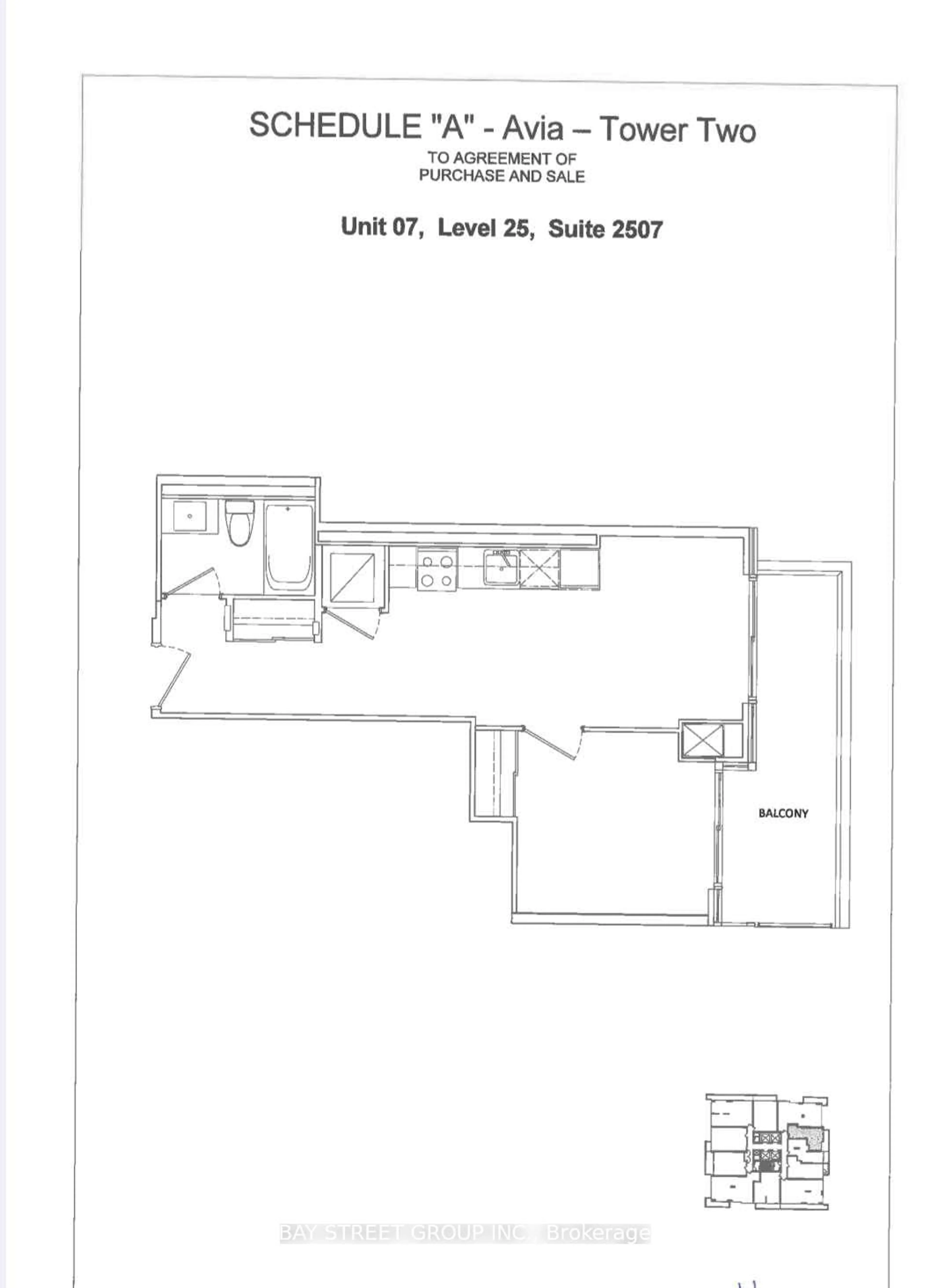 Floor plan for 4130 Parkside Village Dr #2507, Mississauga Ontario L5B 3M8