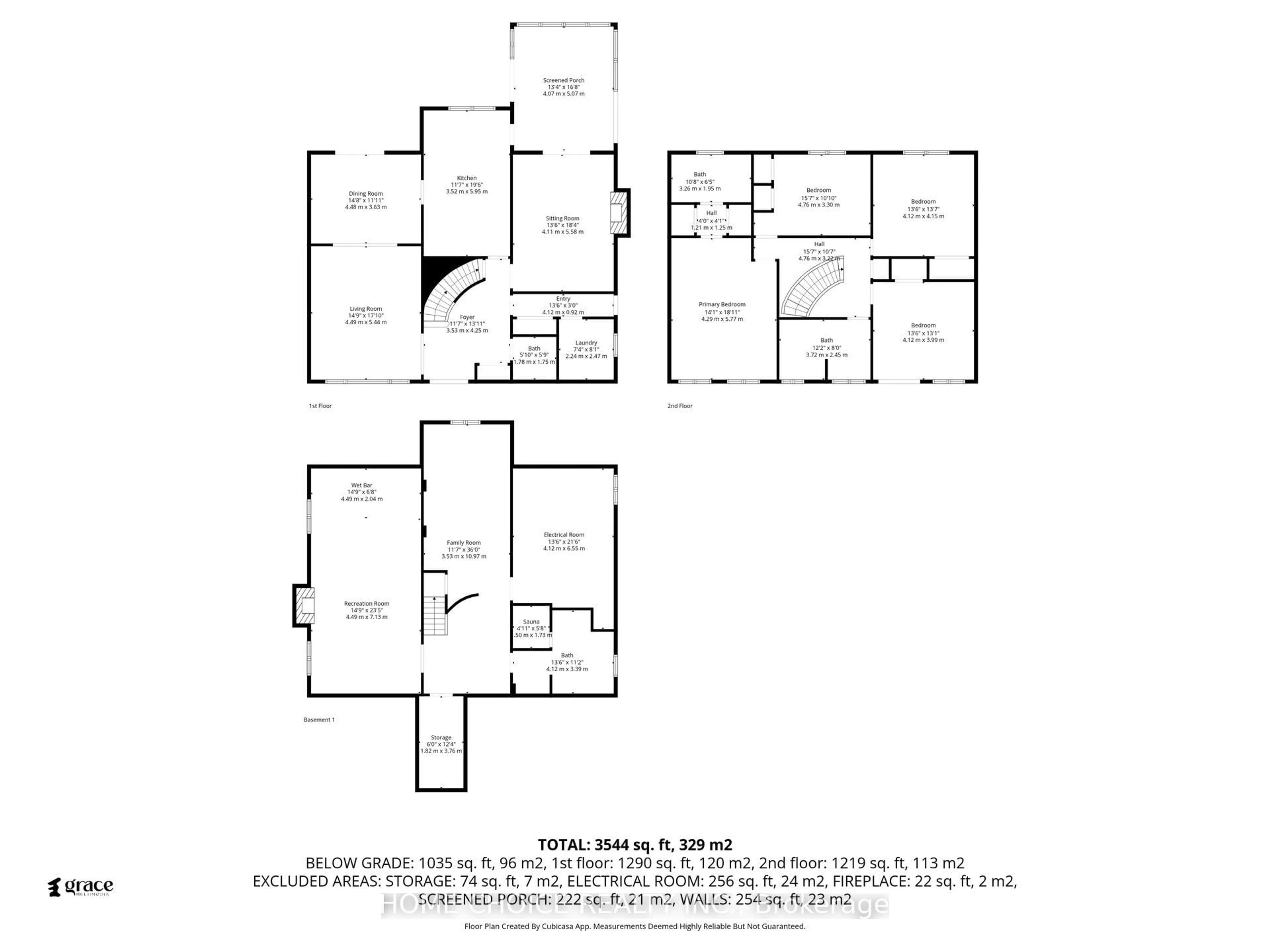 Floor plan for 43 Golfwood Hts, Toronto Ontario M9P 3L8