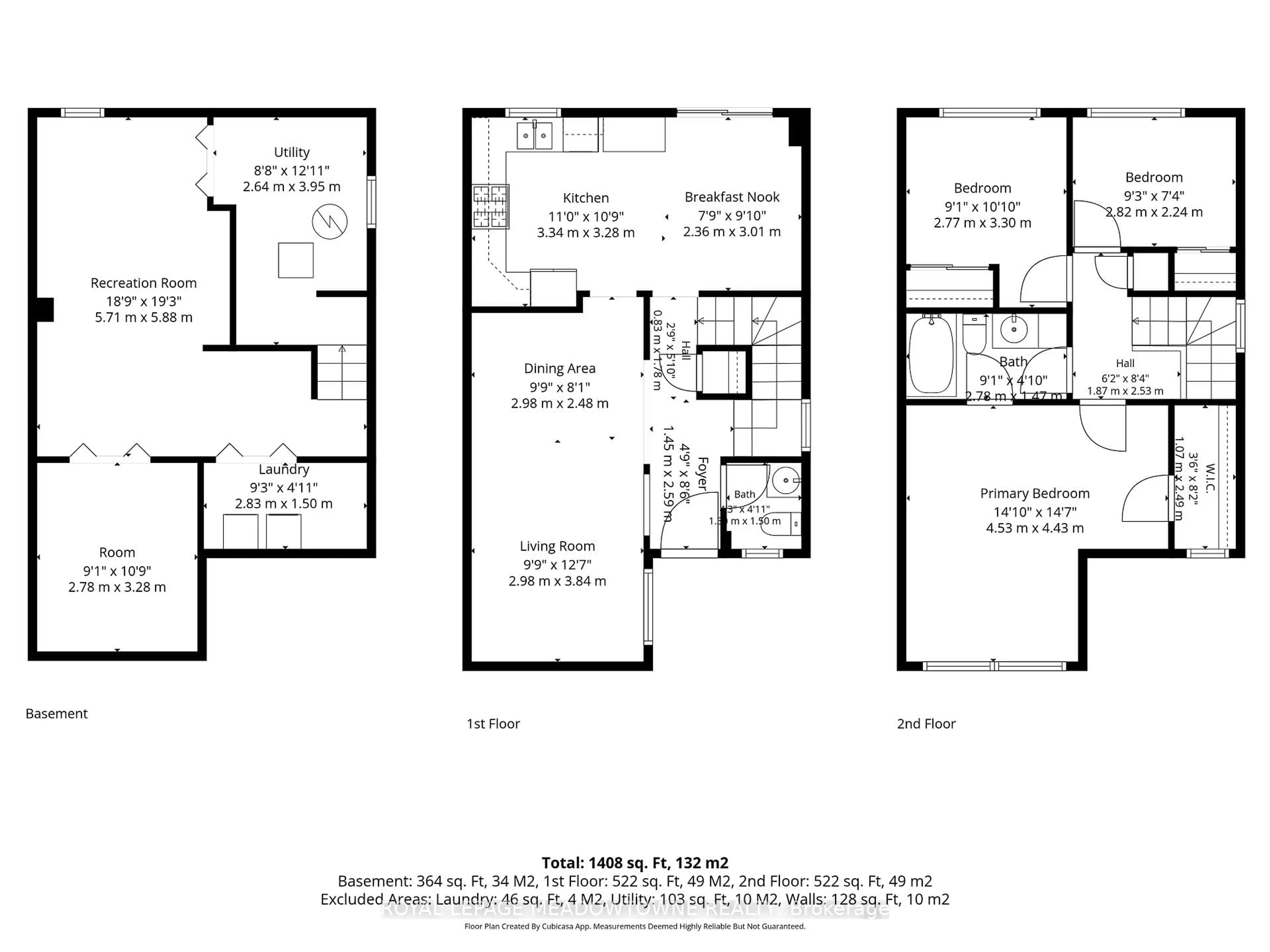 Floor plan for 7 Preston St, Halton Hills Ontario L7G 5T3