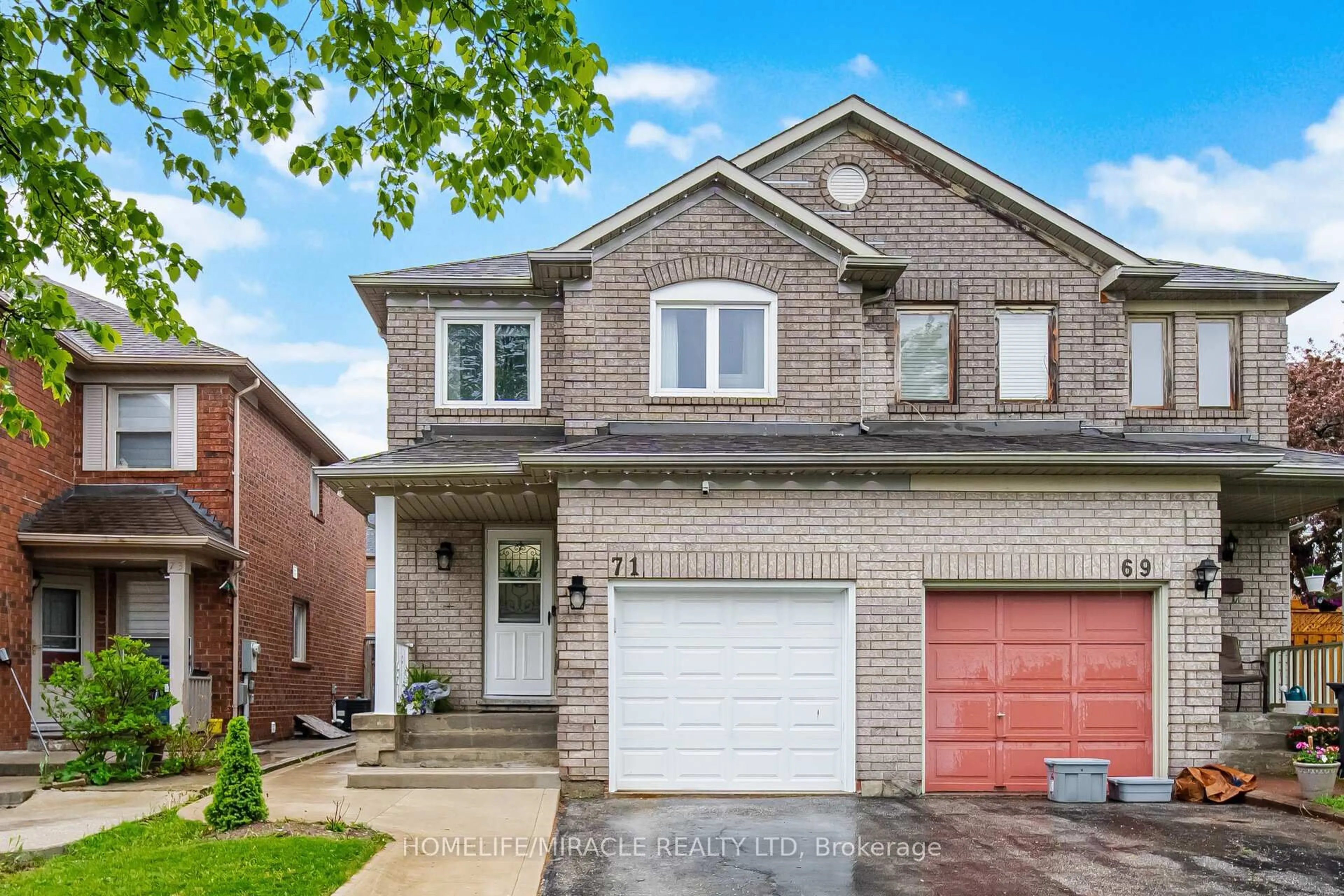 Home with brick exterior material, street for 71 Dandelion Rd, Brampton Ontario L6R 1Y3