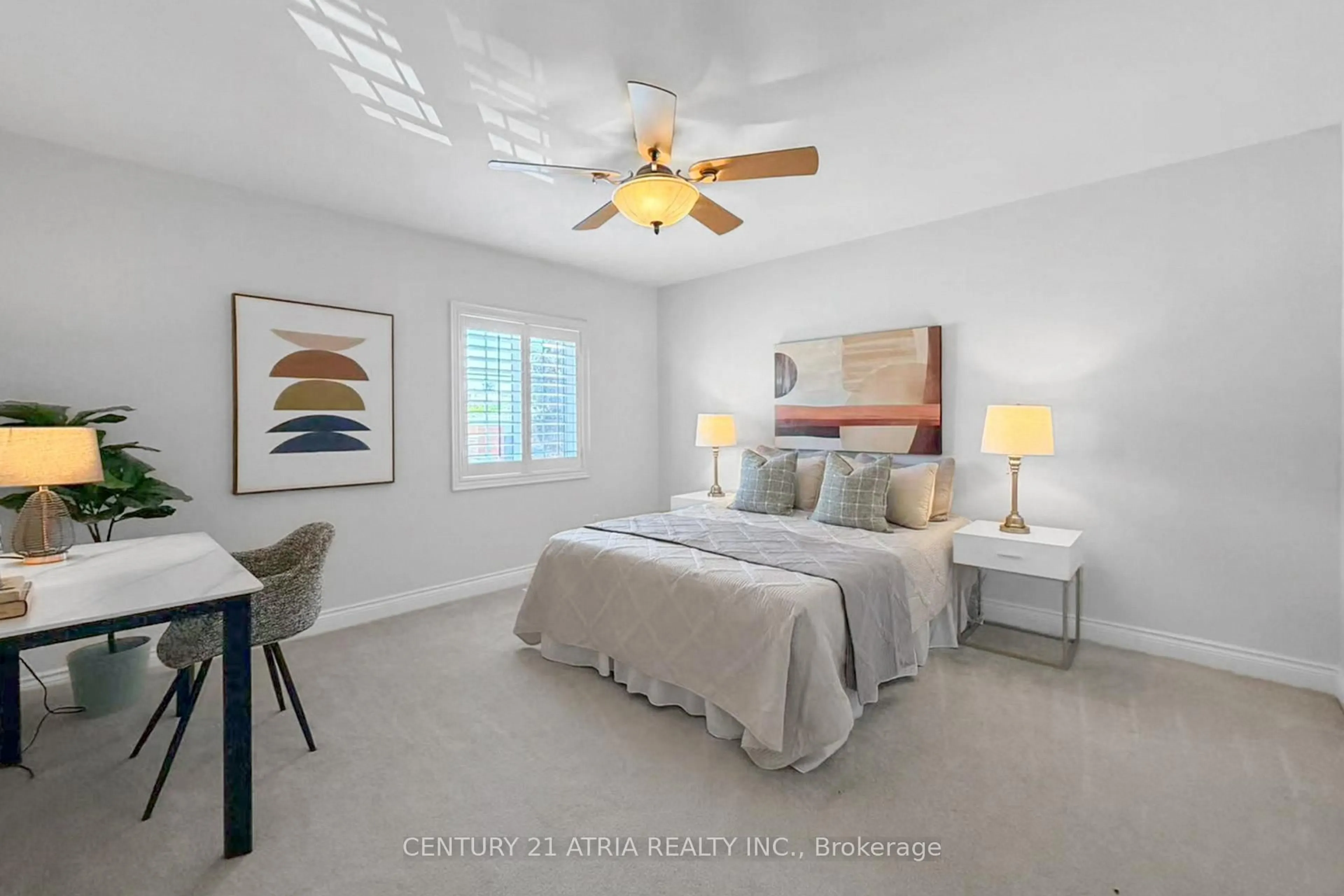 Bedroom with bed, ceramic/tile floor for 543 Queens Dr, Toronto Ontario M6L 1M9