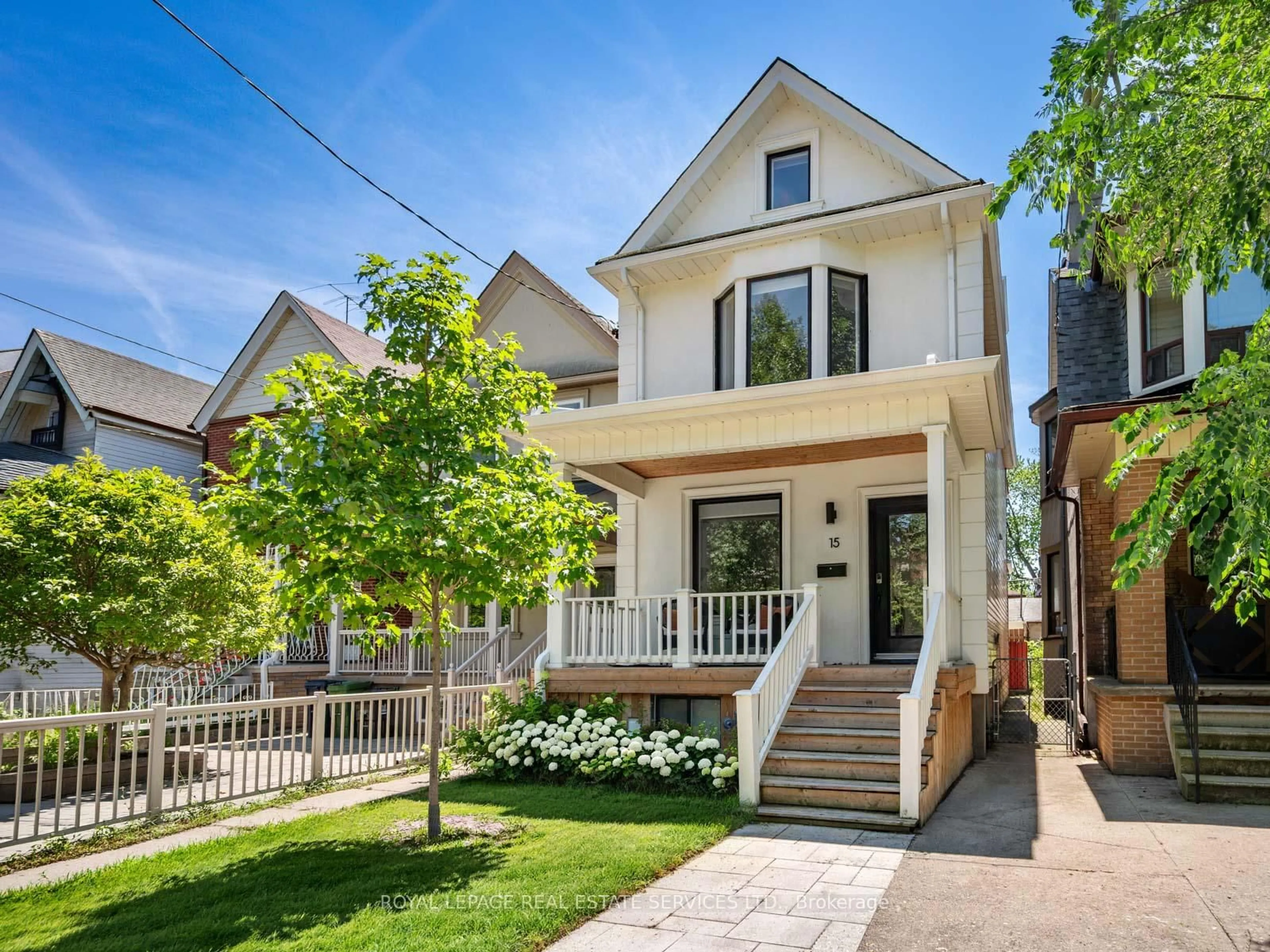 Home with brick exterior material, street for 15 Melville Ave, Toronto Ontario M6G 1Y1