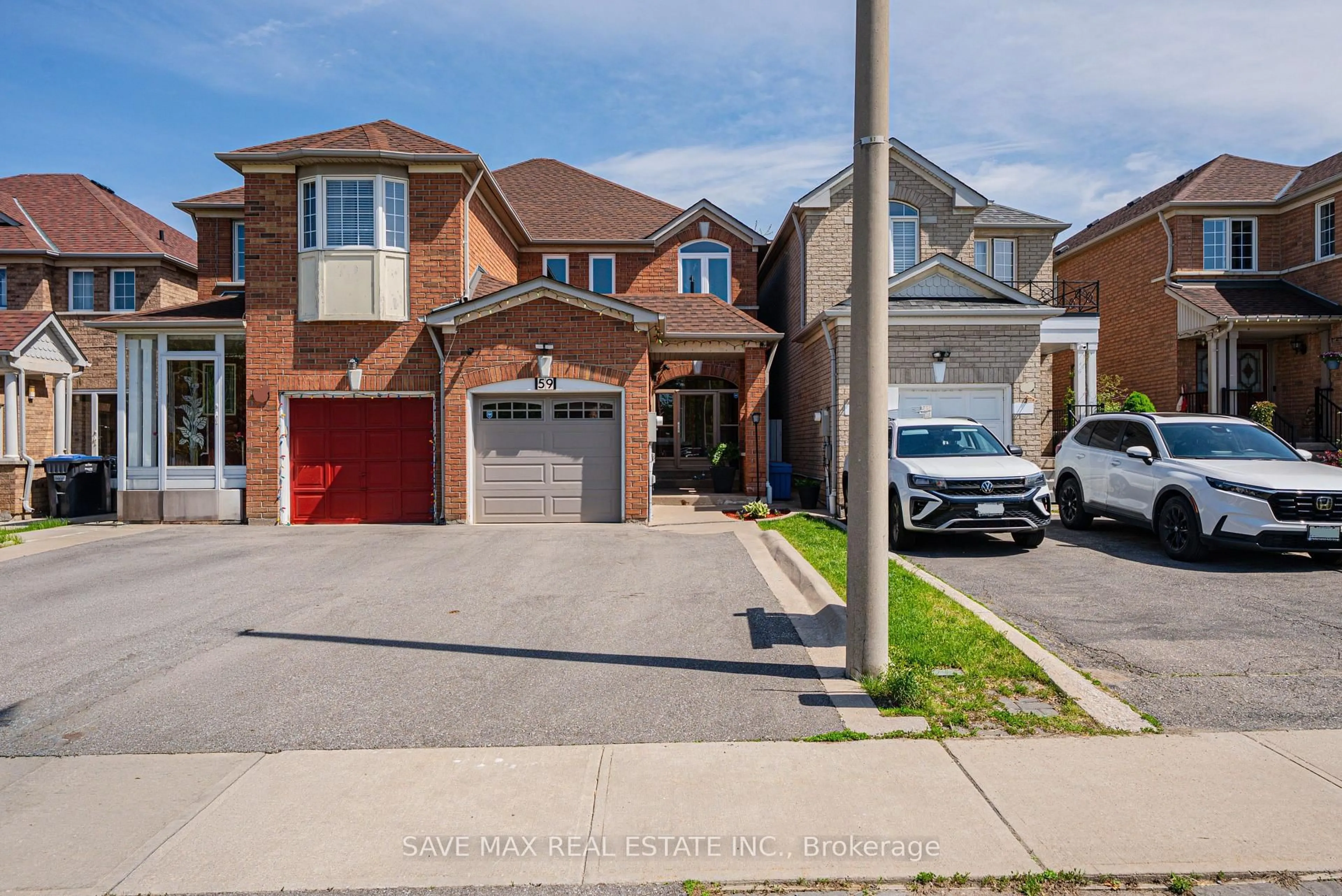 Home with brick exterior material, street for 59 Olympia Cres, Brampton Ontario L6X 4W2