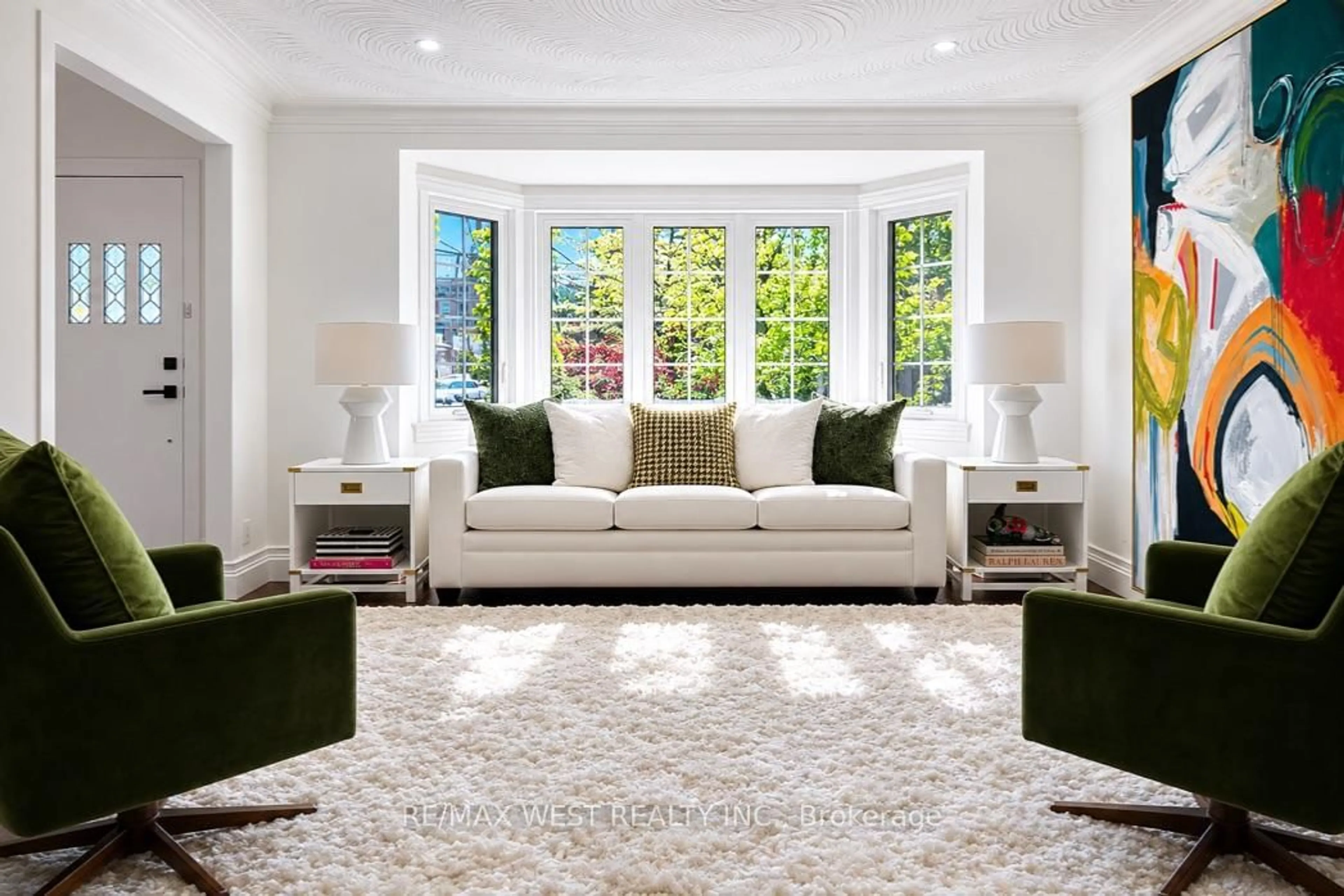 Living room with furniture, carpet floor for 12 Brentwood Rd, Toronto Ontario M8Z 3N2