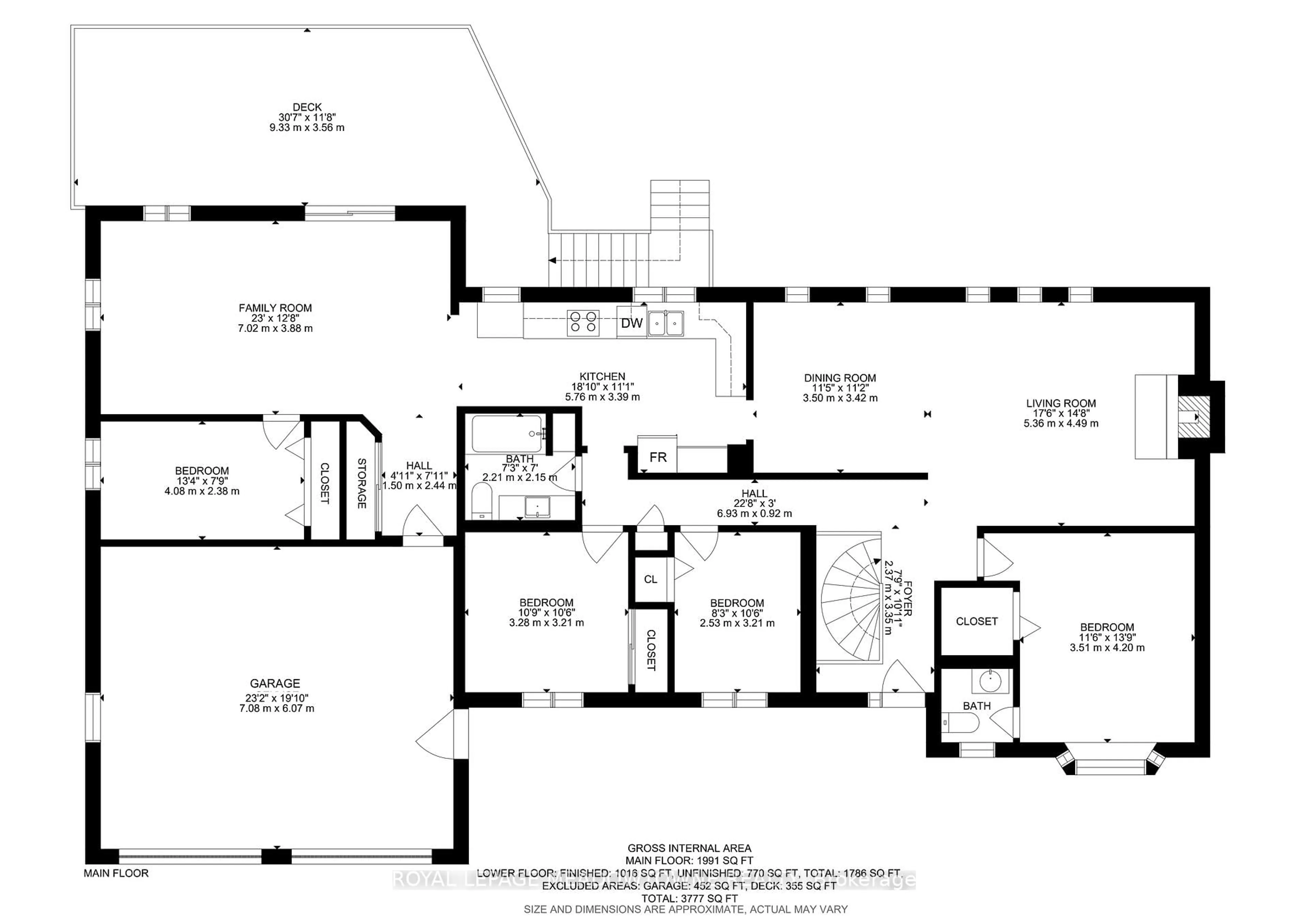 Floor plan for 11740 Dublin Line, Halton Hills Ontario L7J 2M1
