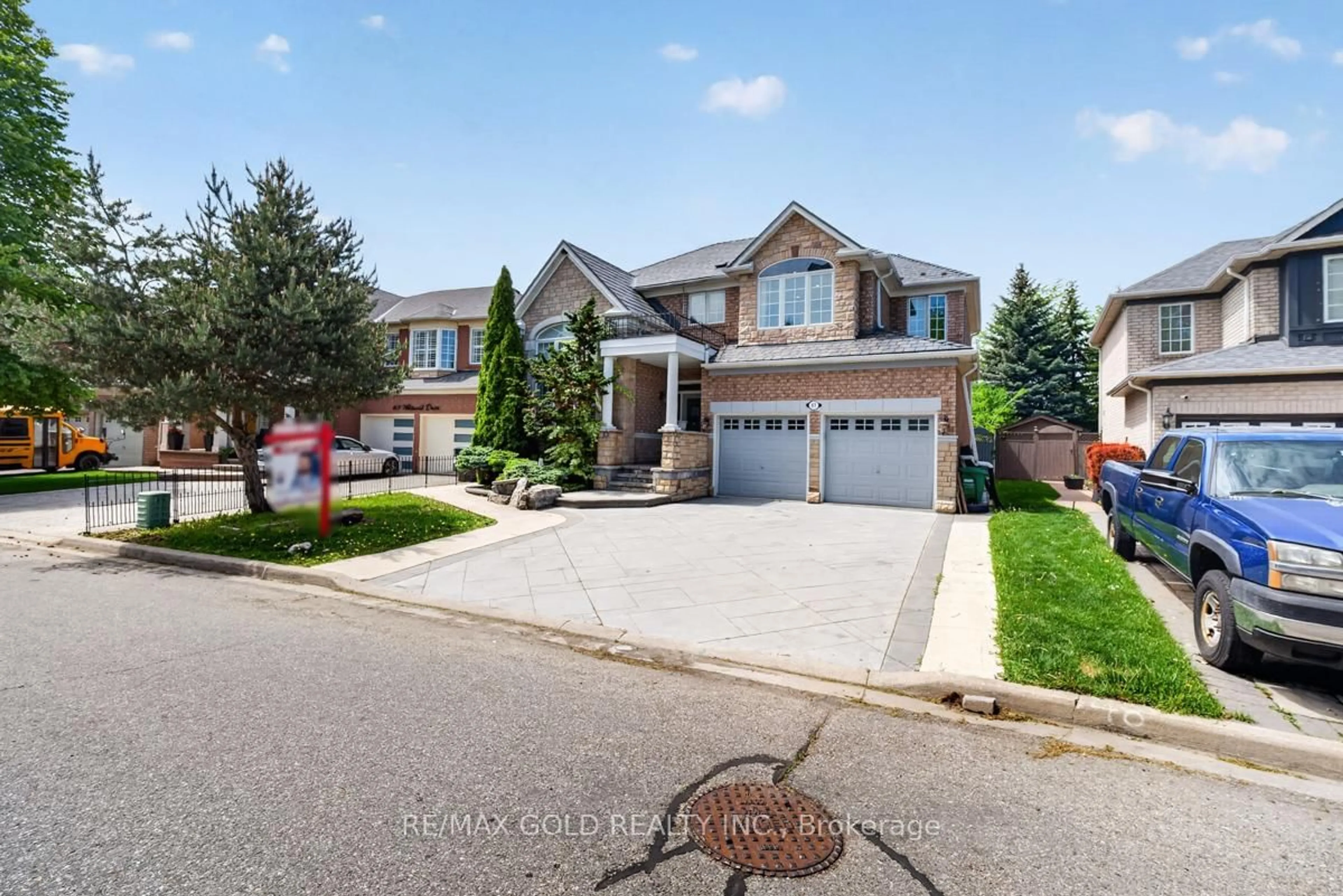 Home with brick exterior material, street for 61 Whitwell Dr, Brampton Ontario L6P 1E5