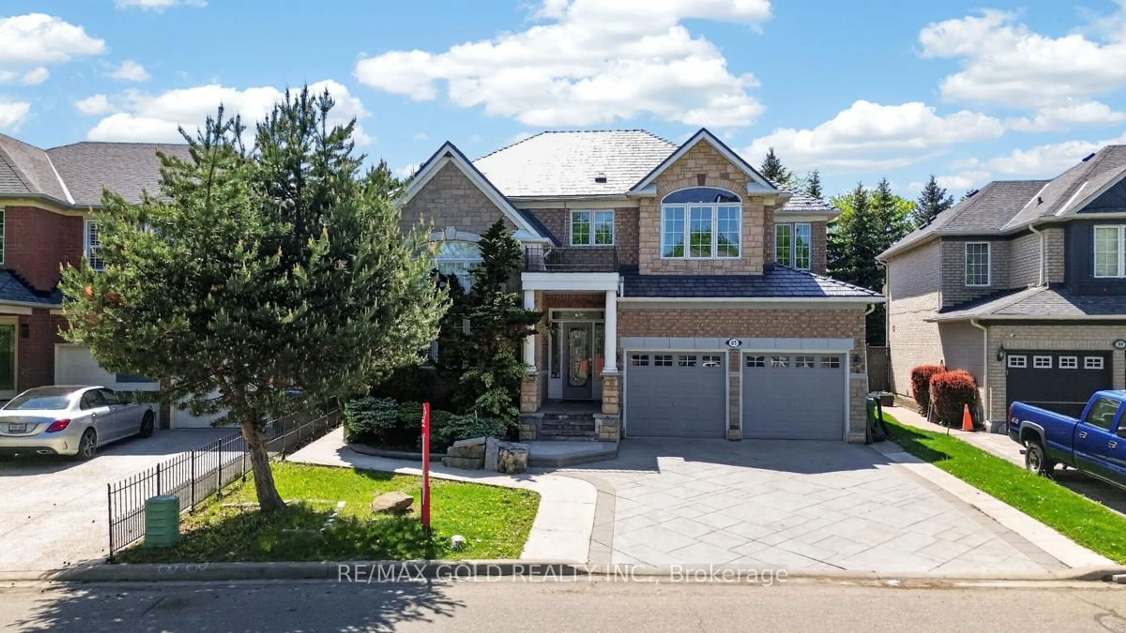 Home with brick exterior material, street for 61 Whitwell Dr, Brampton Ontario L6P 1E5